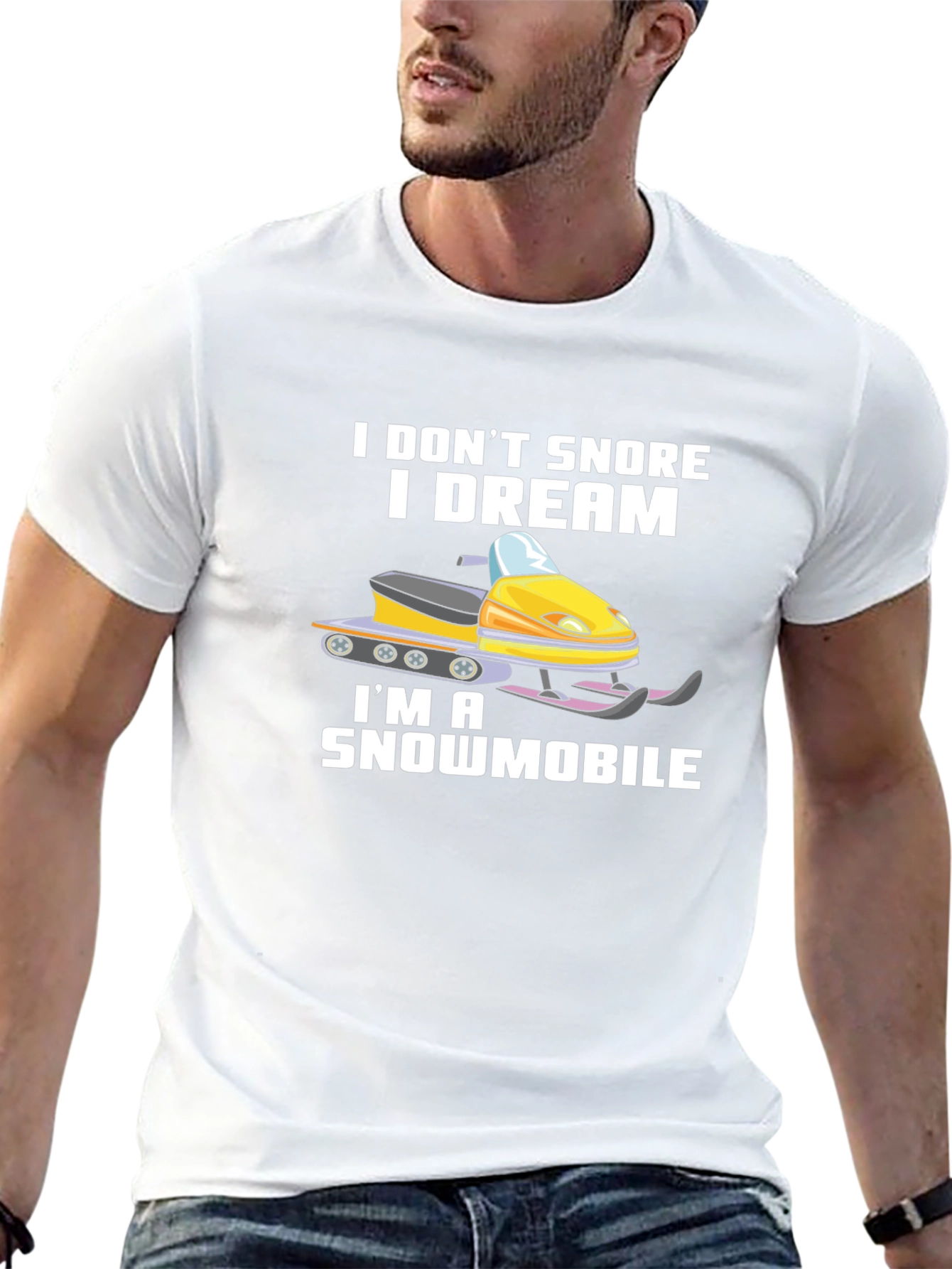 Funny Snowmobile T-Shirt - I Dream Im a Snowmobile