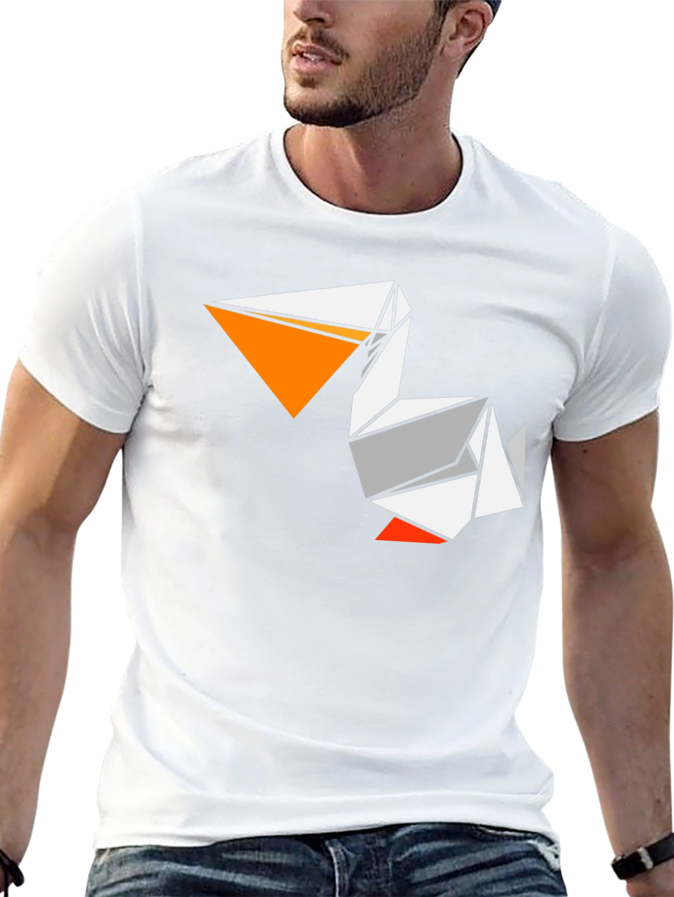 Origami Pelican T-Shirt - Unique Graphic Tee