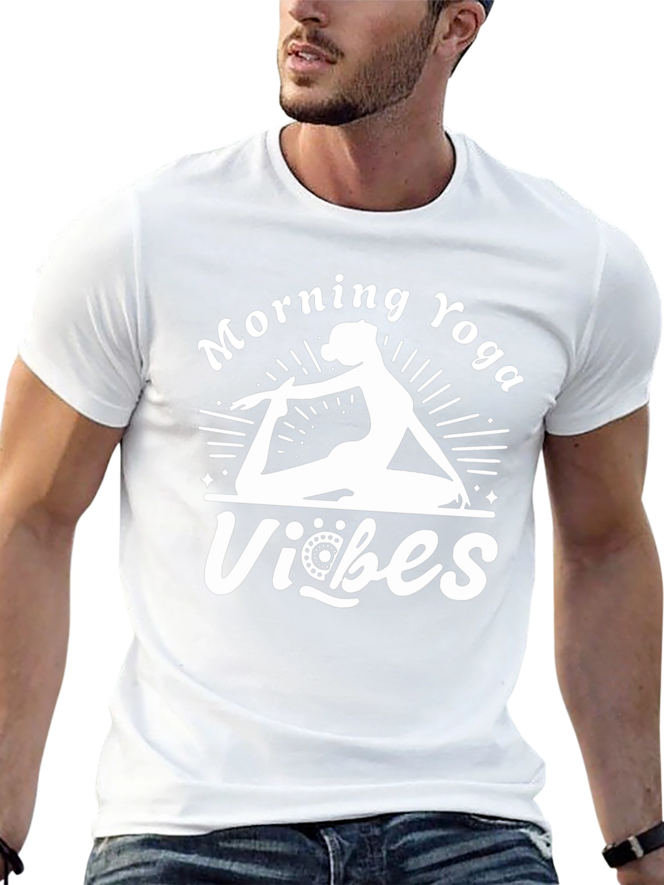Morning Yoga Vibes Graphic T-Shirt