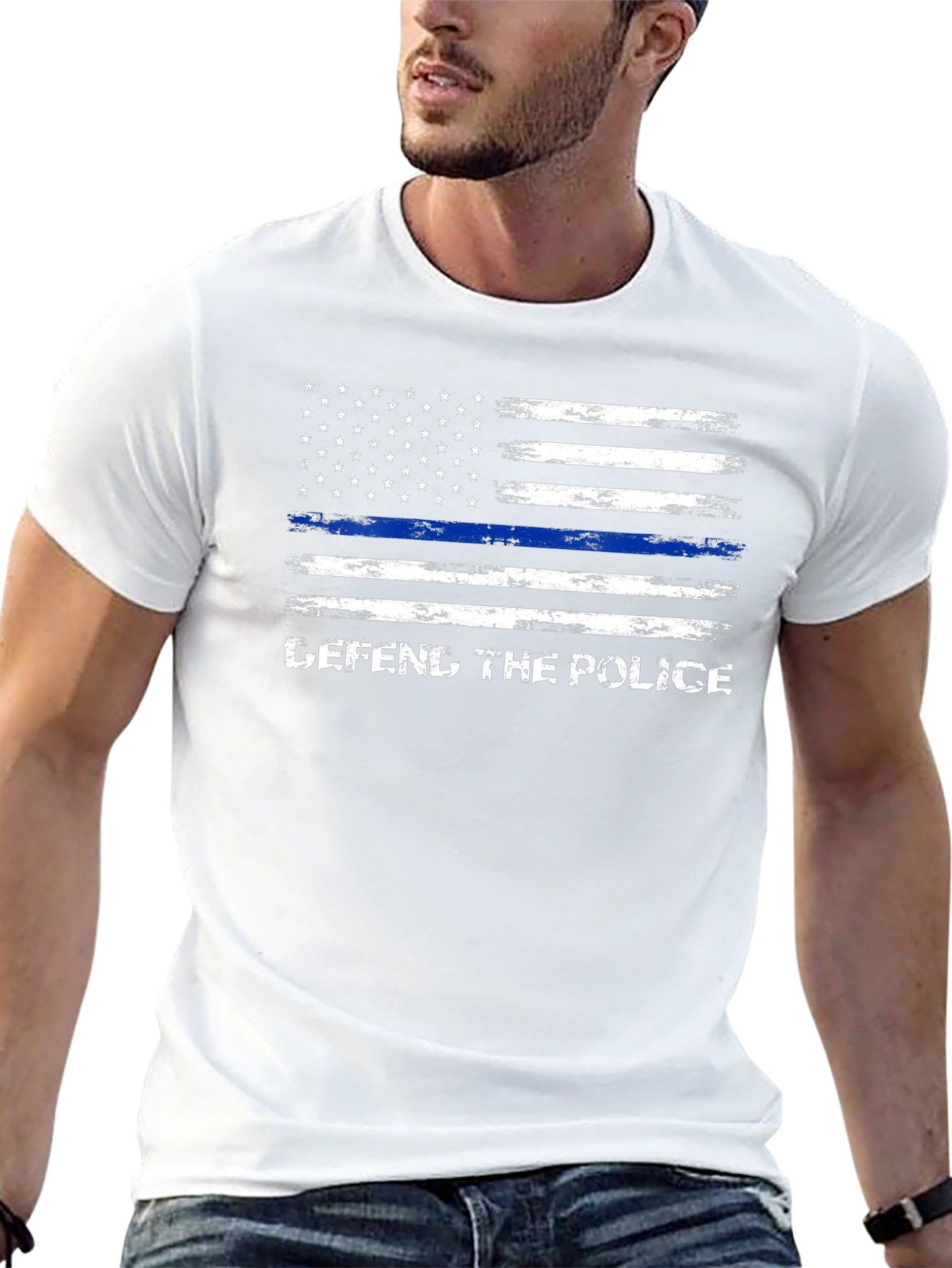 Defend The Police American Flag T-Shirt