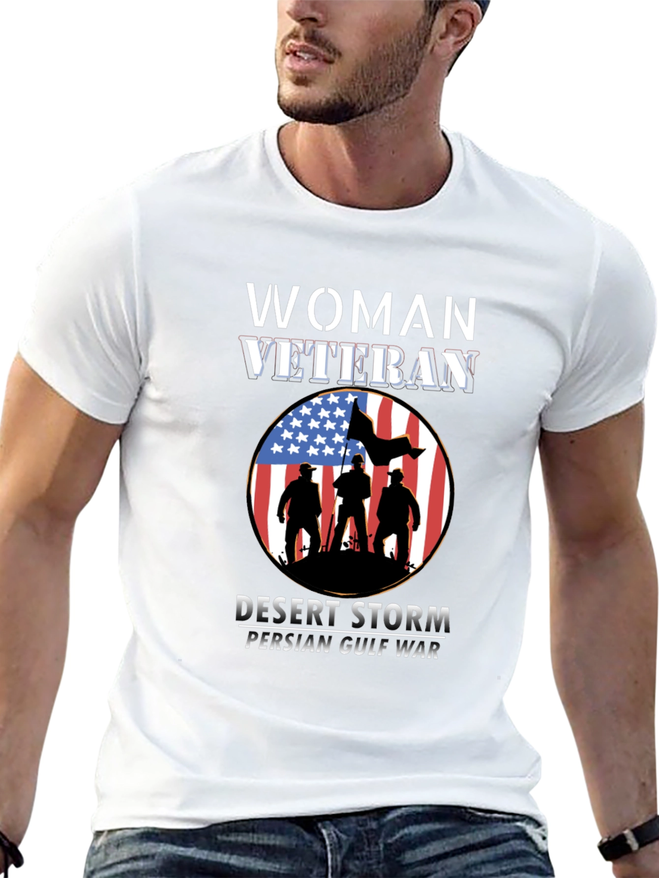 Woman Veteran Desert Storm T-Shirt