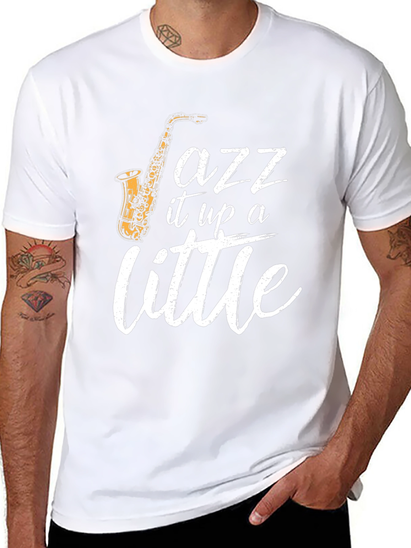 Jazz It Up Graphic Tee - Music Lovers T-Shirt
