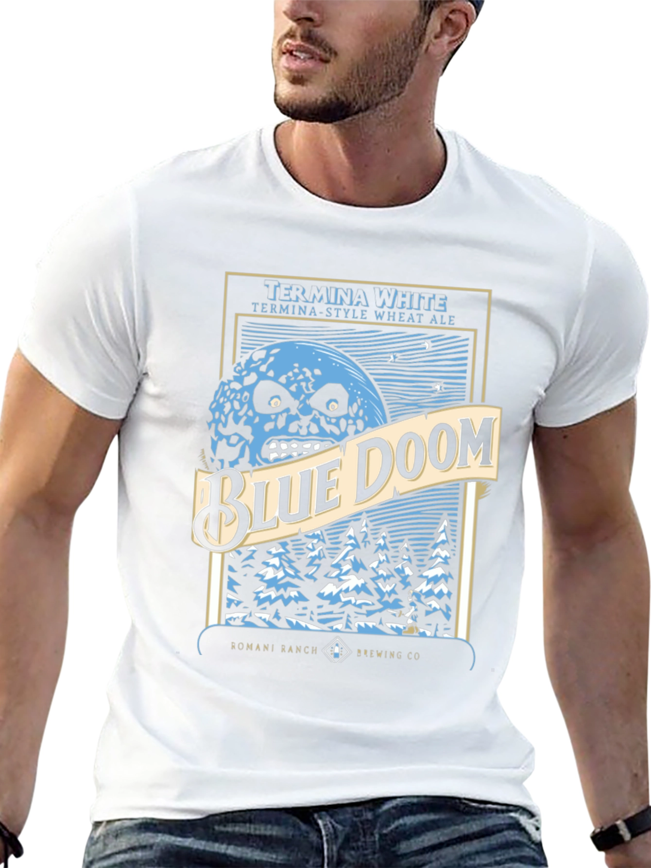 Blue Doom Graphic T-Shirt