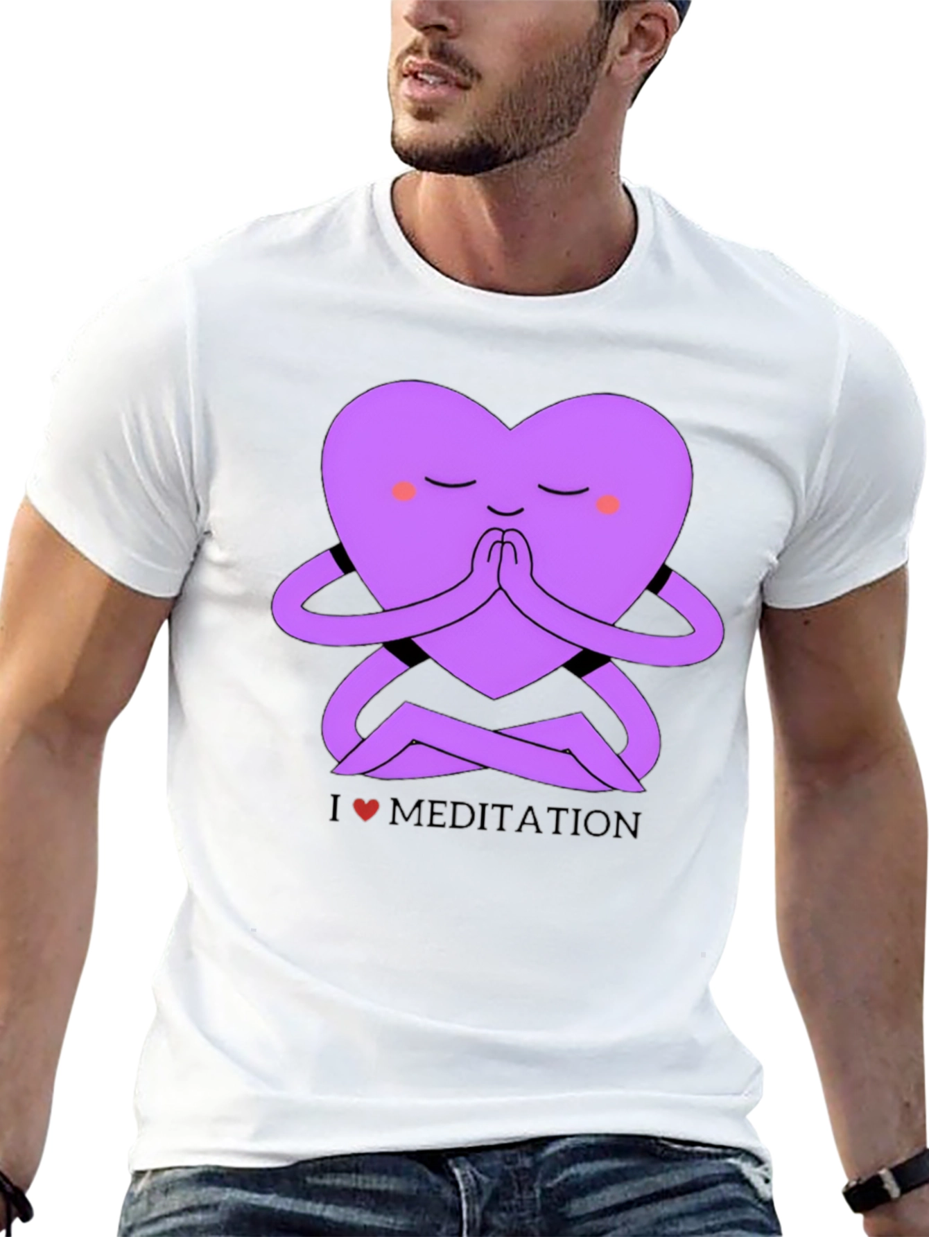 I Love Meditation Graphic T-Shirt