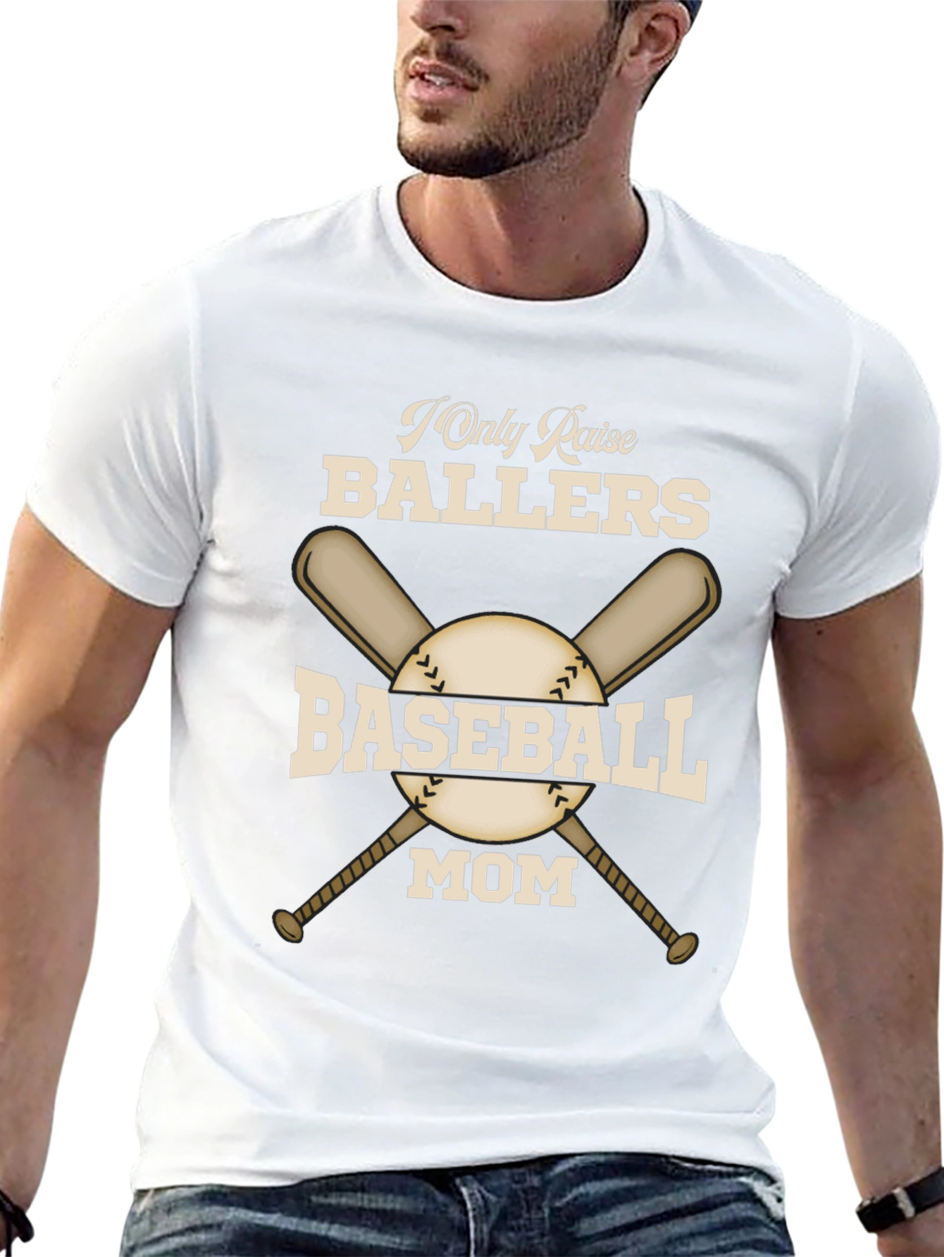 Baseball Mom T-Shirt - Raise Ballers