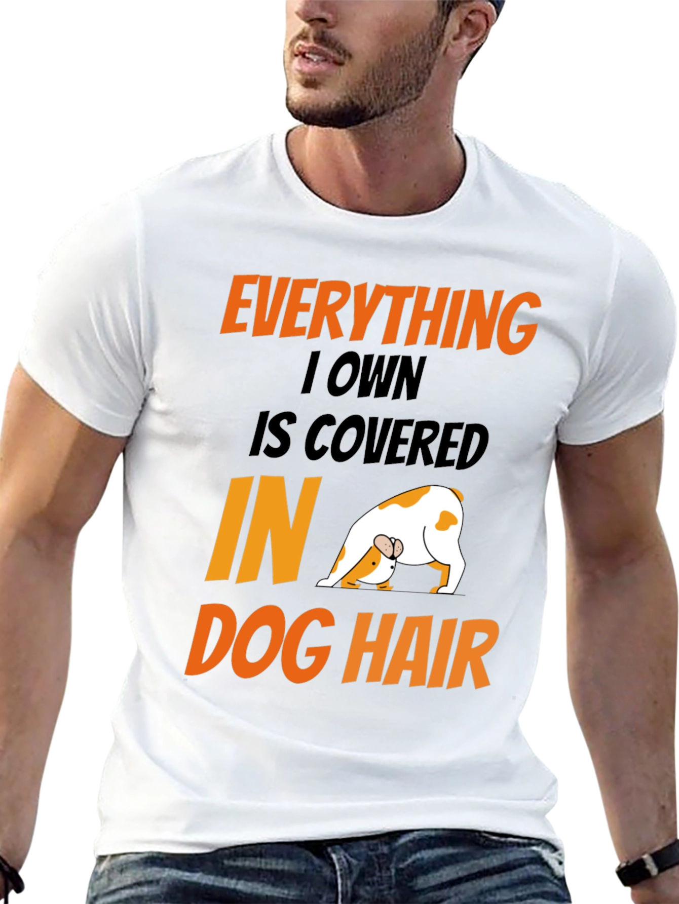Dog Hair T-Shirt: Funny Dog Lover Tee