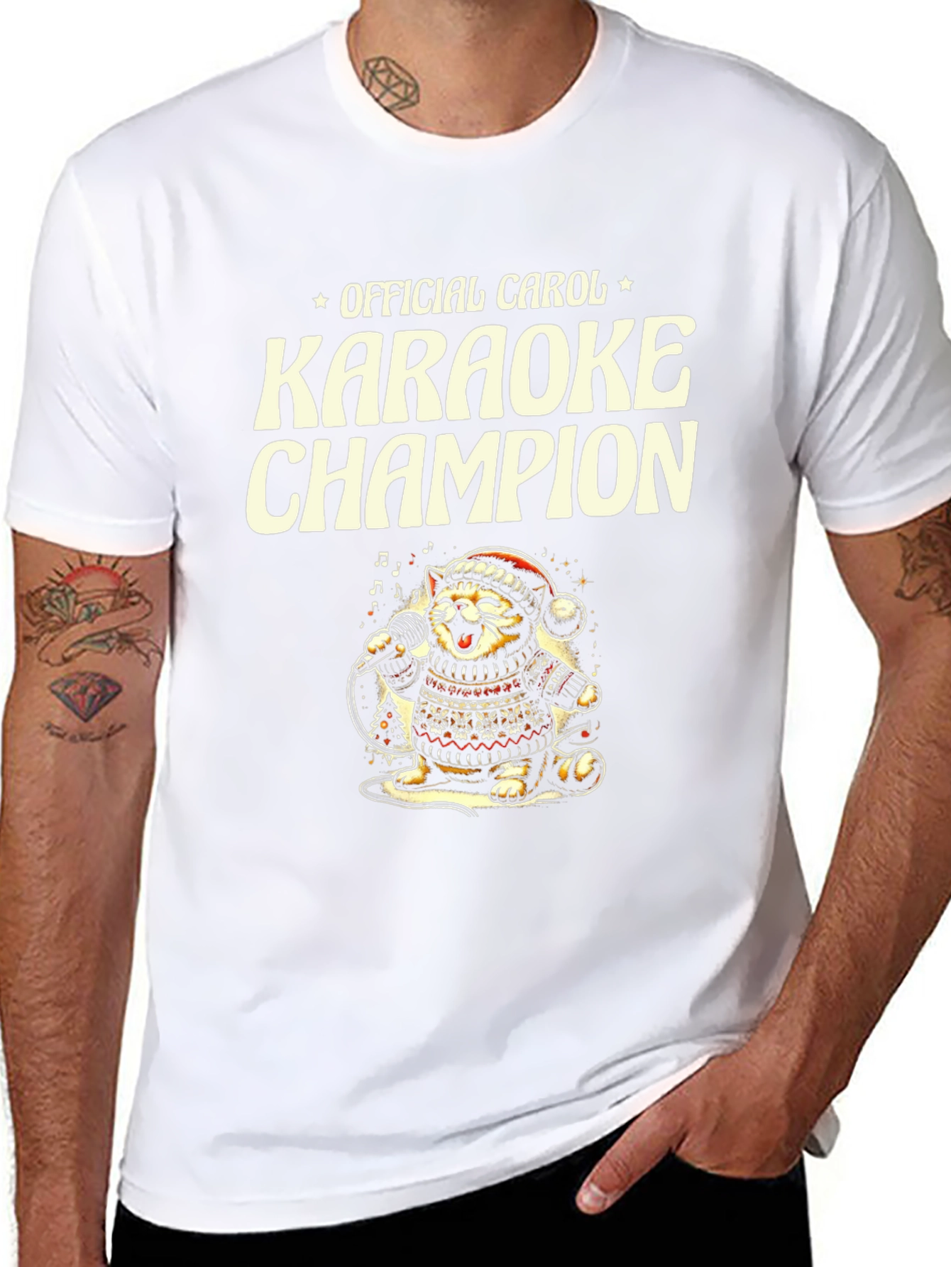 Carol Karaoke Champion Cat Tee