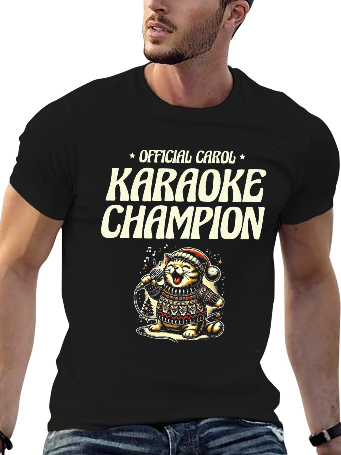 Carol Karaoke Champion Cat Tee