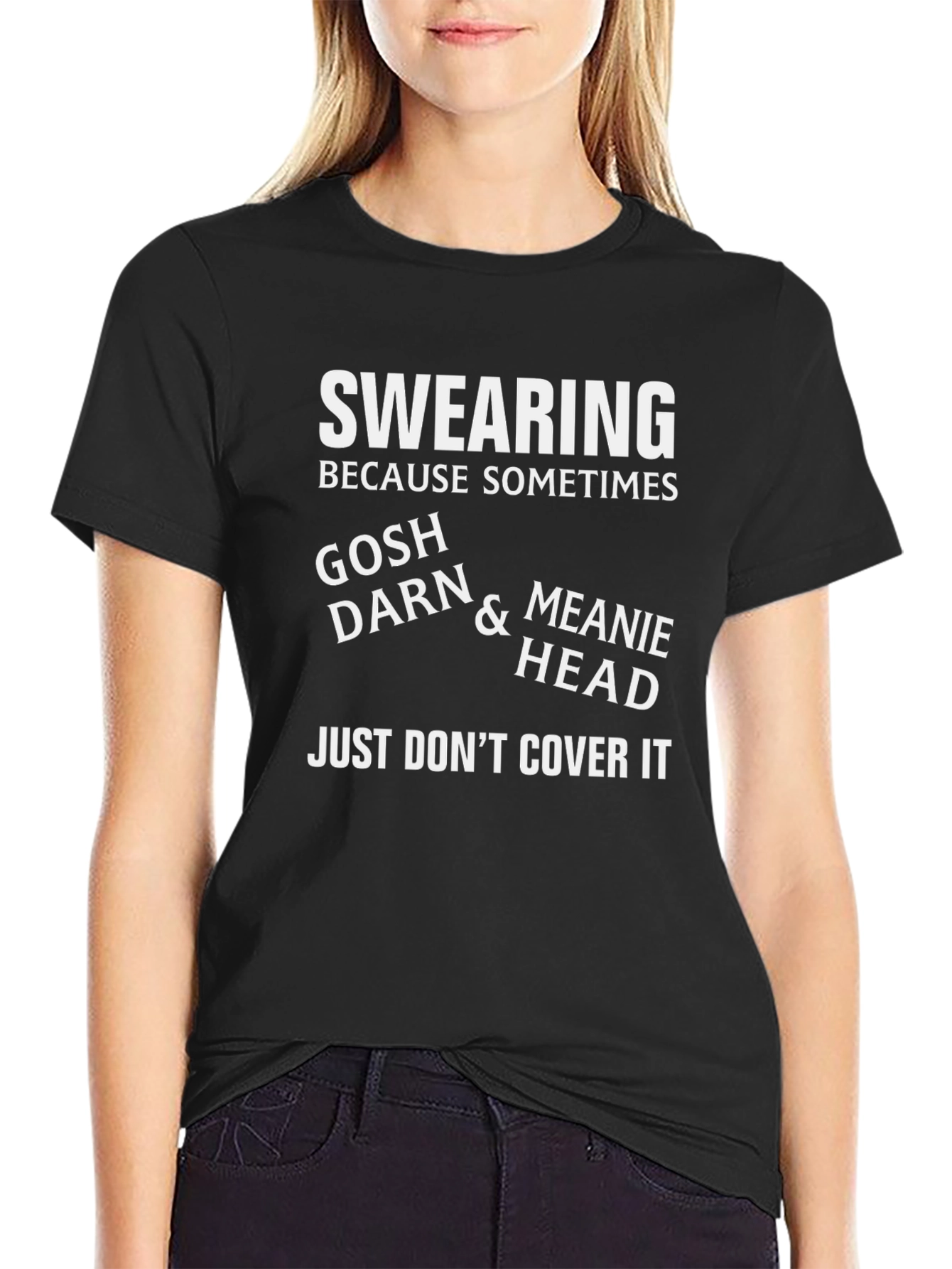 Swearing T-Shirt: Gosh Darn & Meanie Head