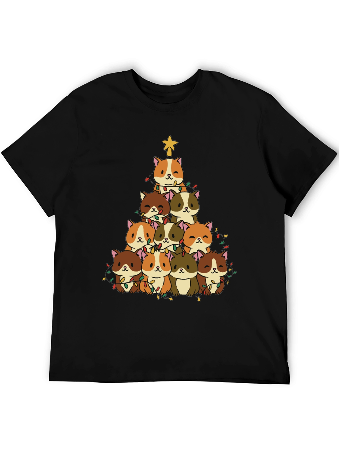 Cute Hamster Christmas Tree T-Shirt