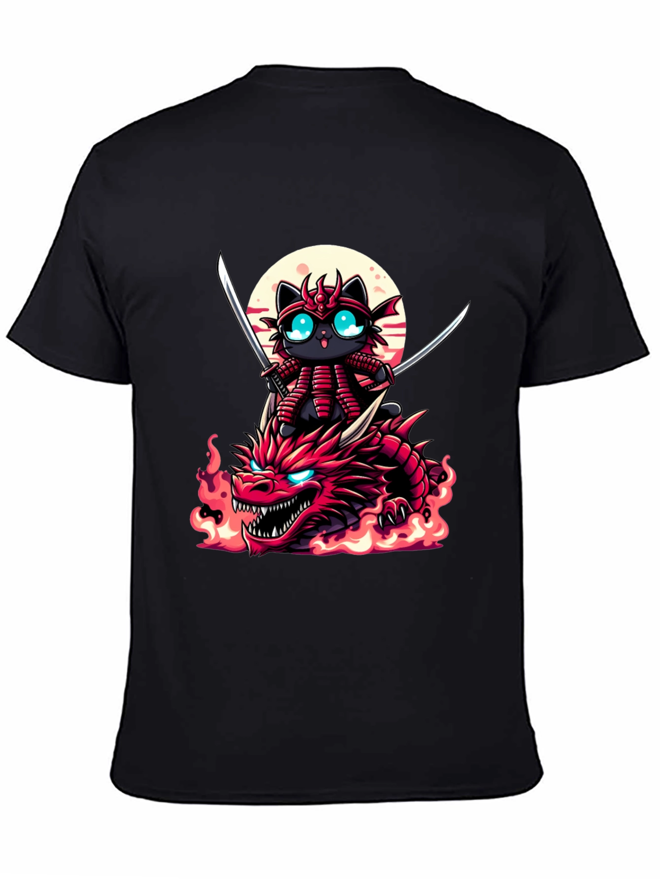Samurai Cat Dragon T-Shirt