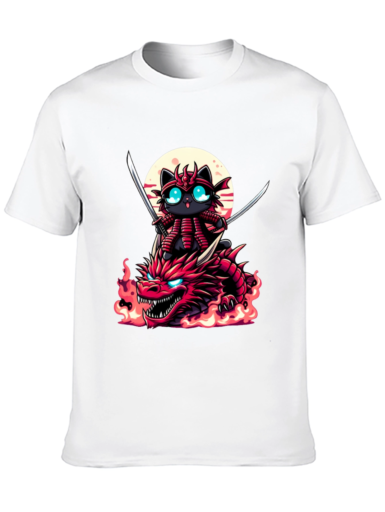 Samurai Cat Dragon T-Shirt