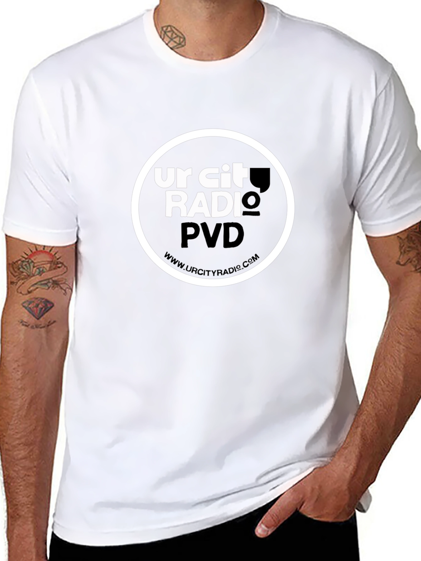 Ur City Radio PVD Black Graphic Tee