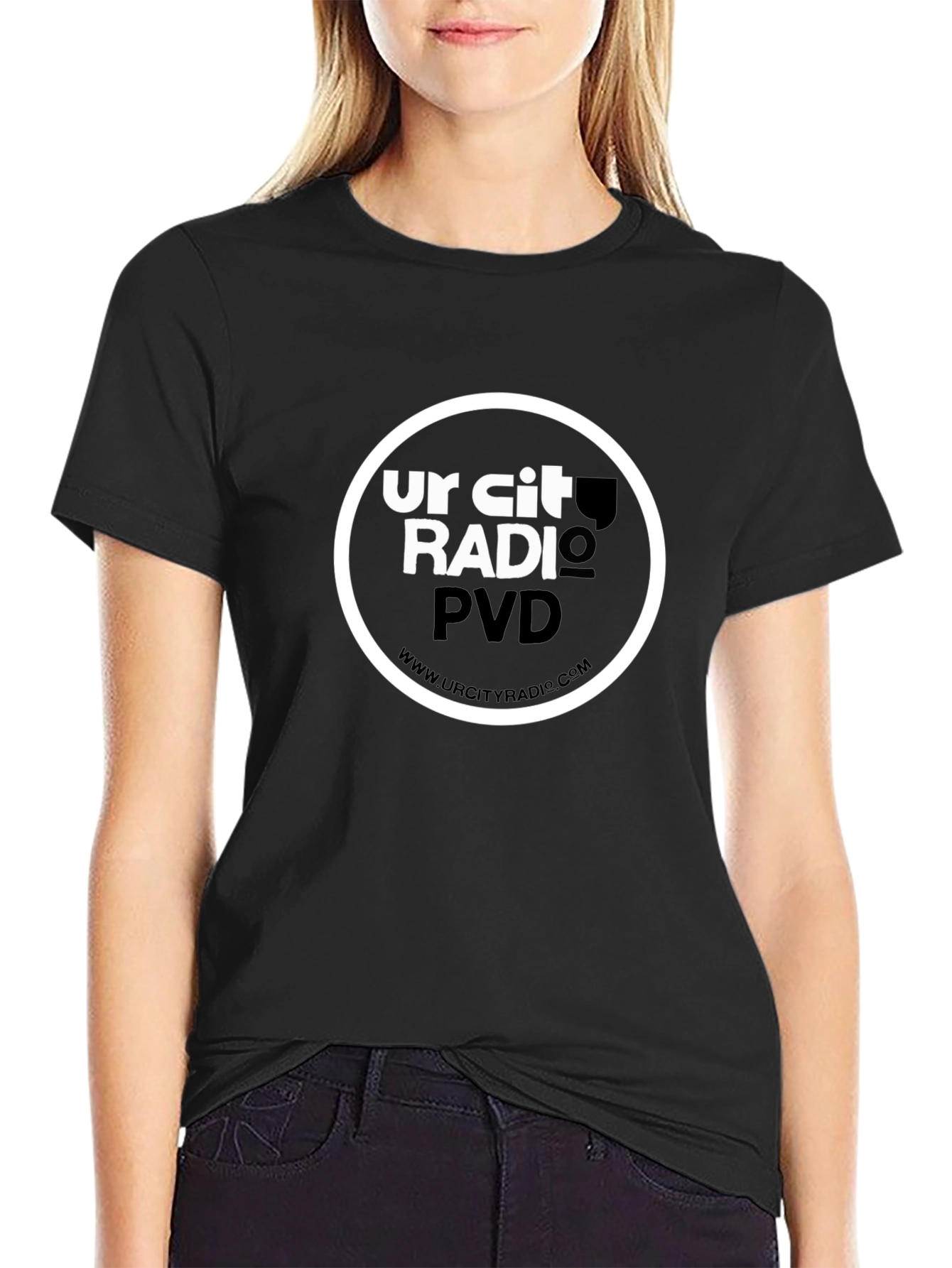 Ur City Radio PVD Black Graphic Tee