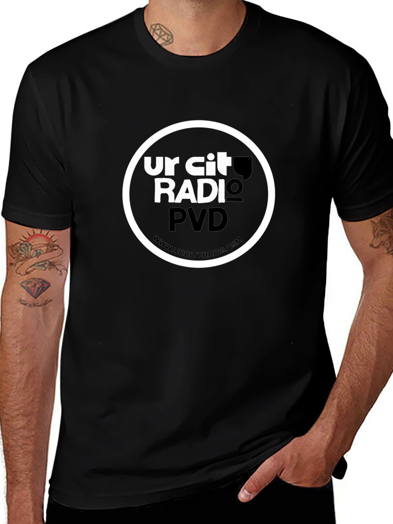 Ur City Radio PVD Black Graphic Tee