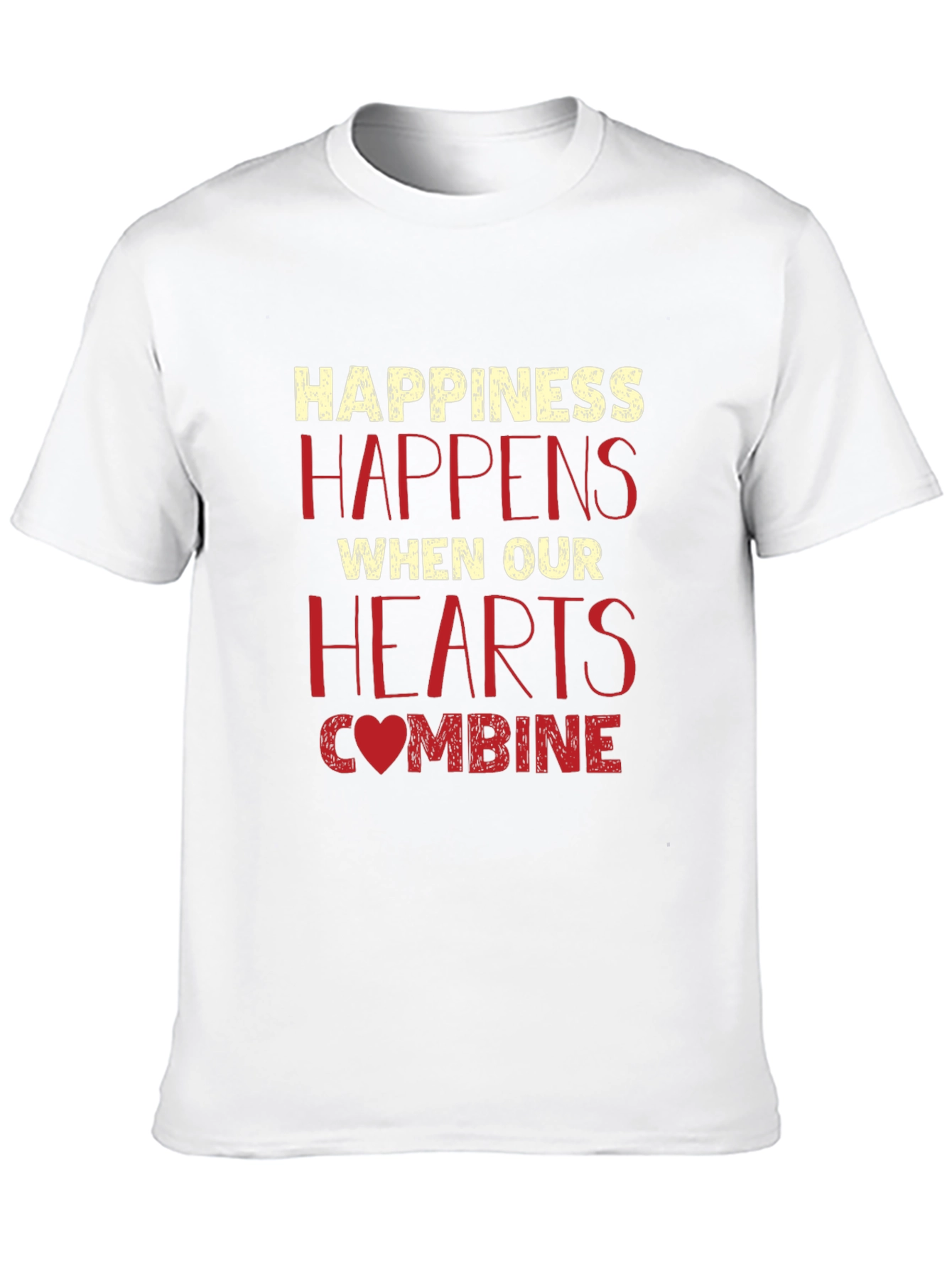 Happiness Happens Heart Graphic Tee