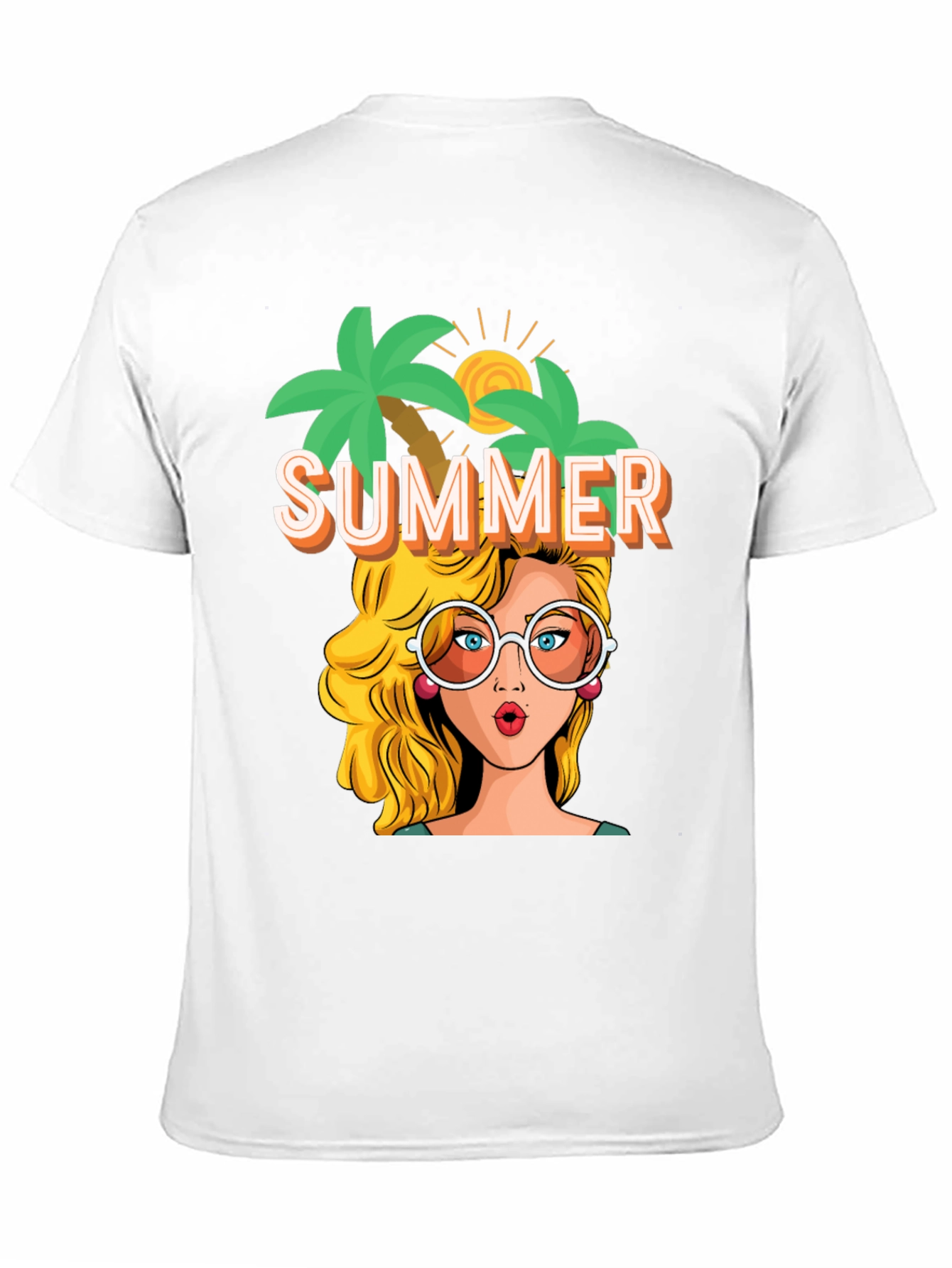 Summer T-Shirt Pop Art Graphic Tee Vacation Vibes