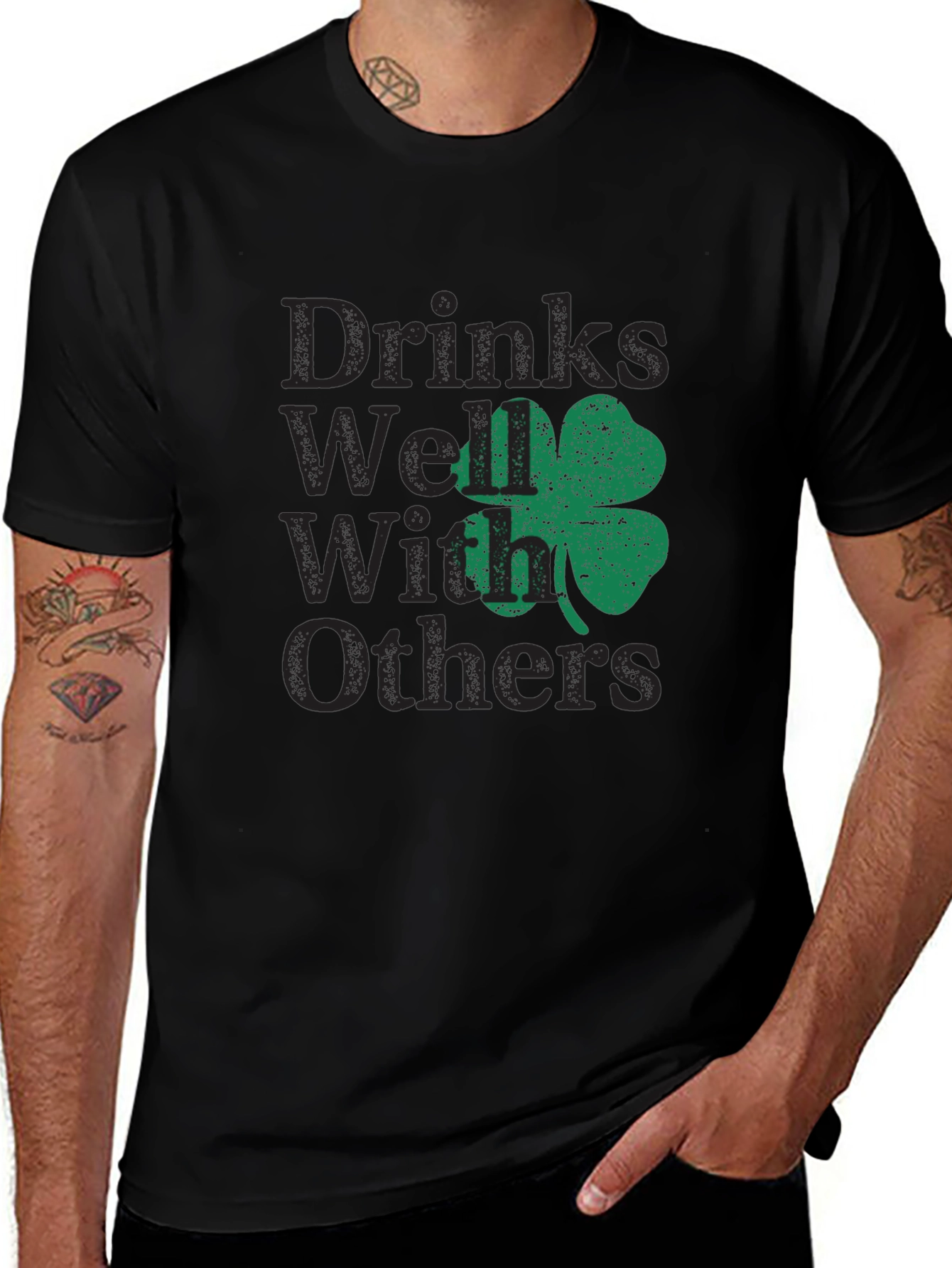 Drinks Well With Others St. Patricks Day T-Shirt