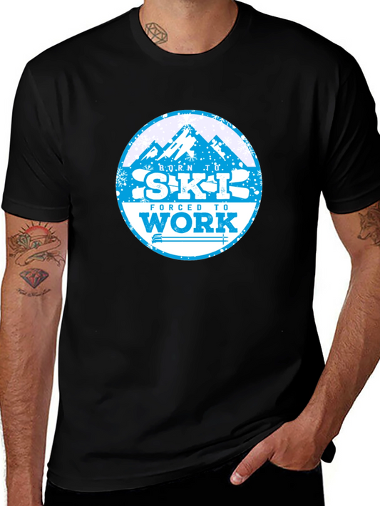Born to Ski T-Shirt - Mountain Graphic Tee