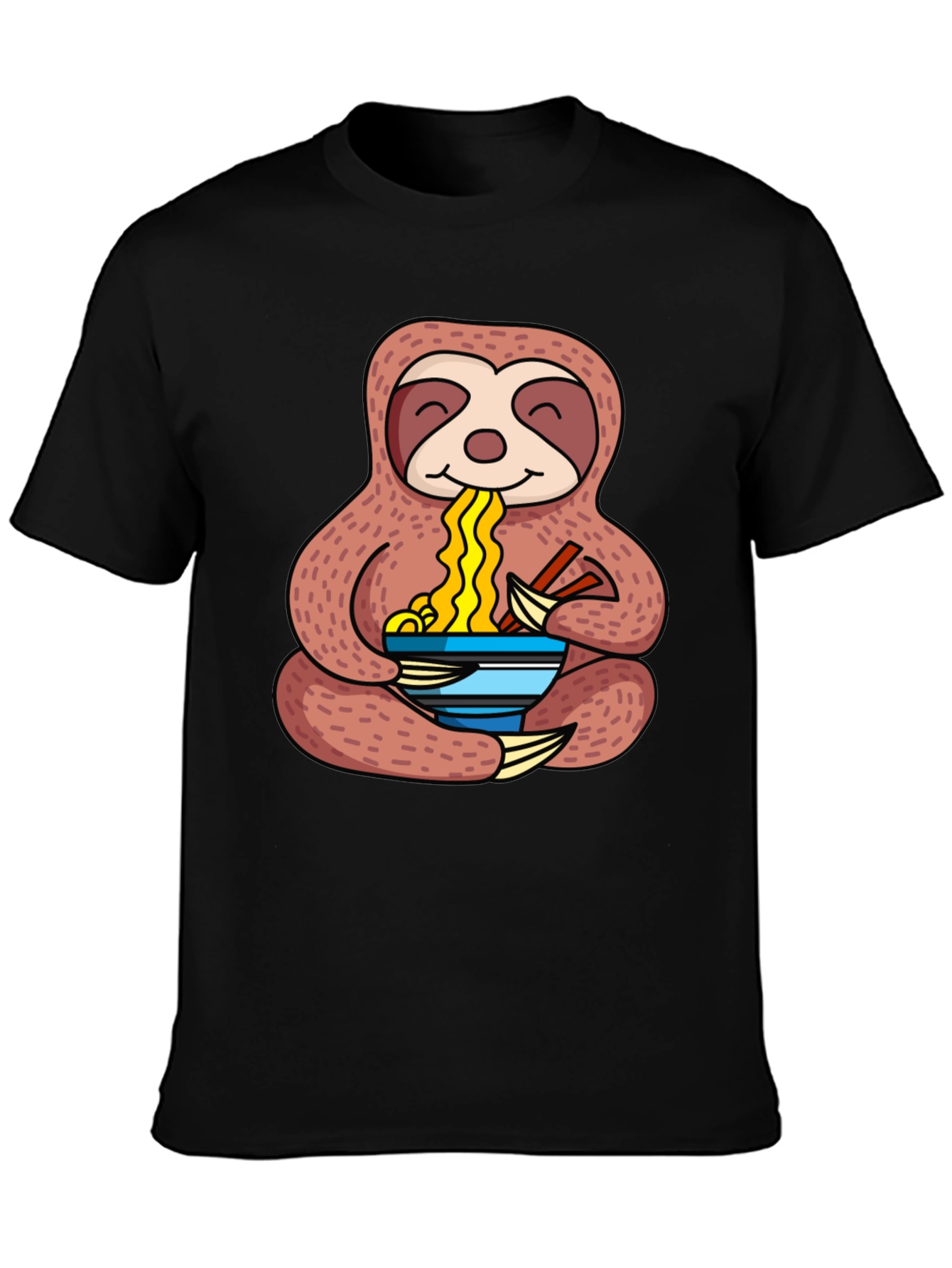 Sloth Ramen T-Shirt - Noodles Lover Tee
