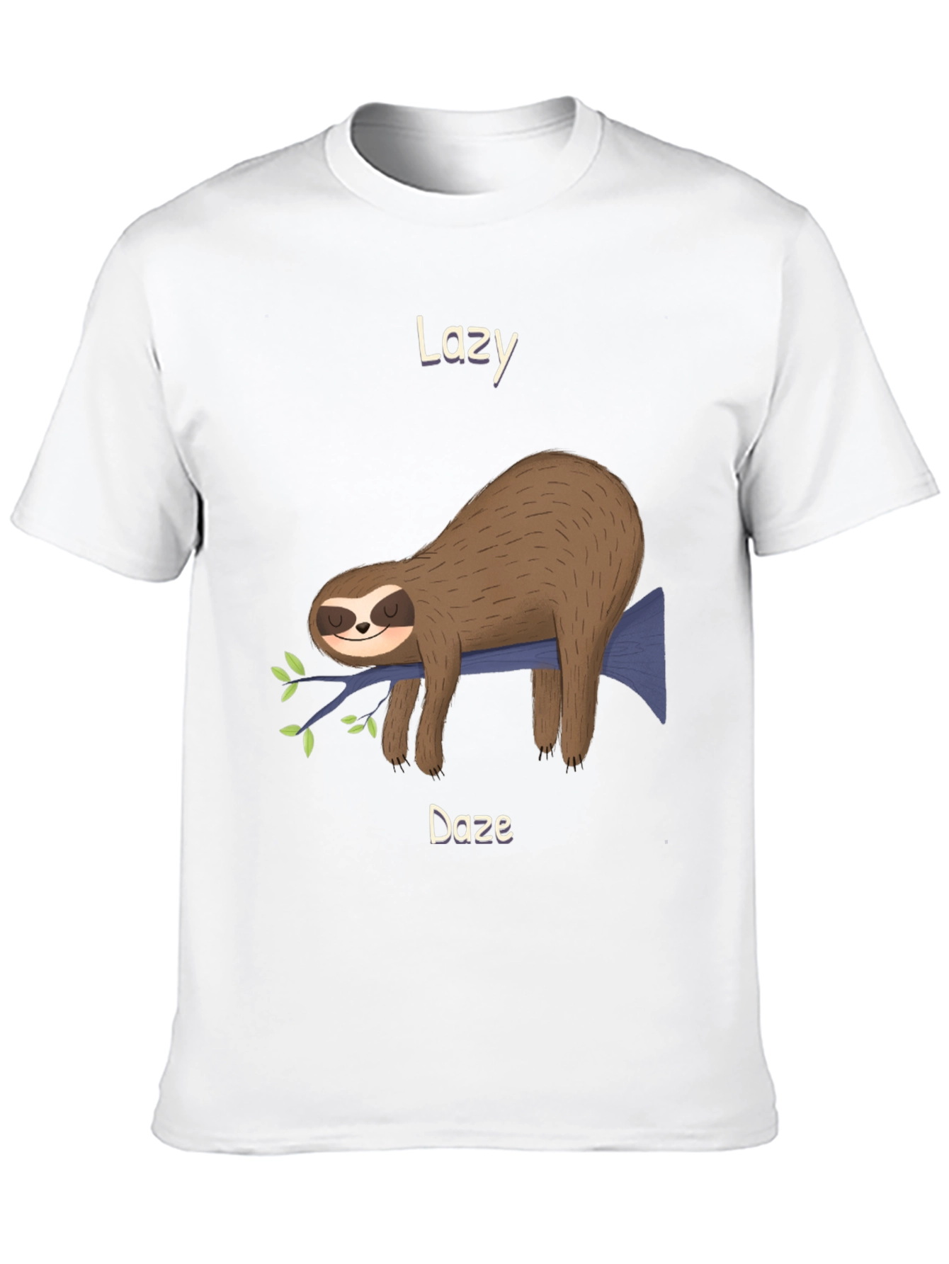 Lazy Daze Sloth Graphic T-Shirt