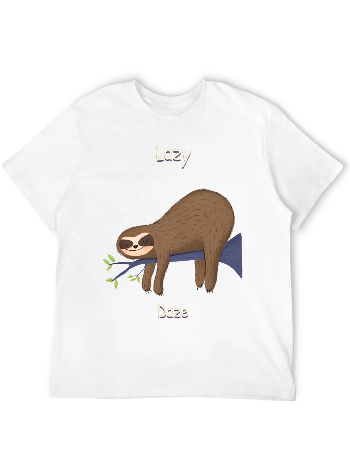 Lazy Daze Sloth Graphic T-Shirt