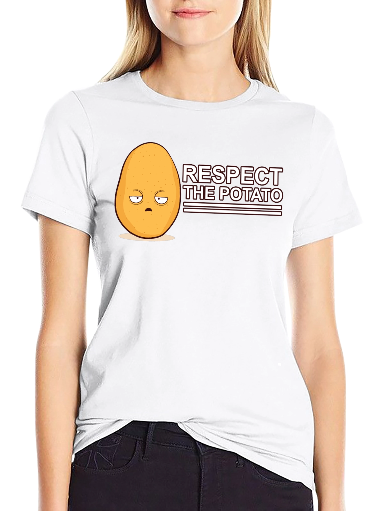 Respect the Potato Funny Graphic Tee