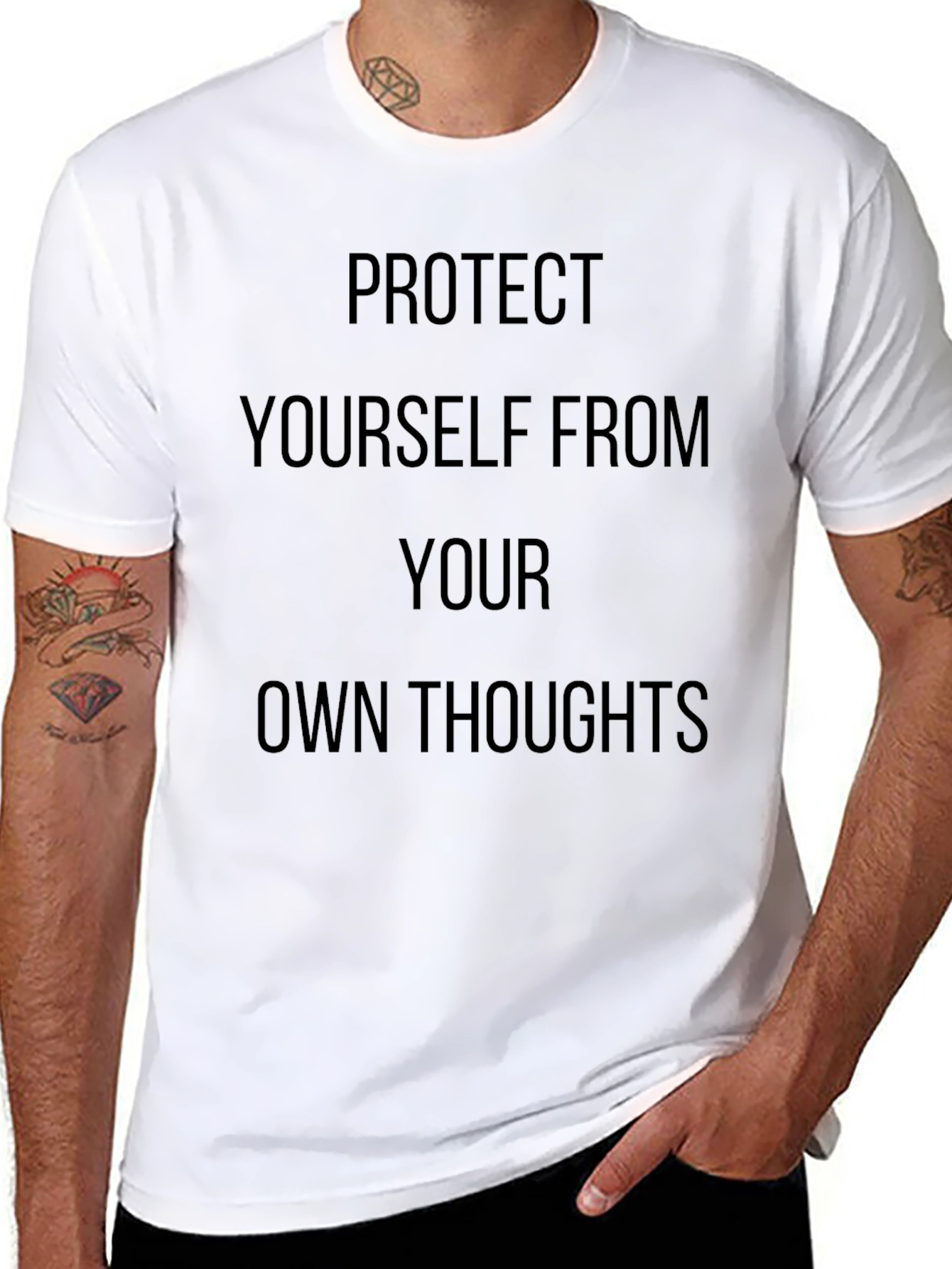 Protect Yourself Tee - Thoughtful Graphic T-Shirt