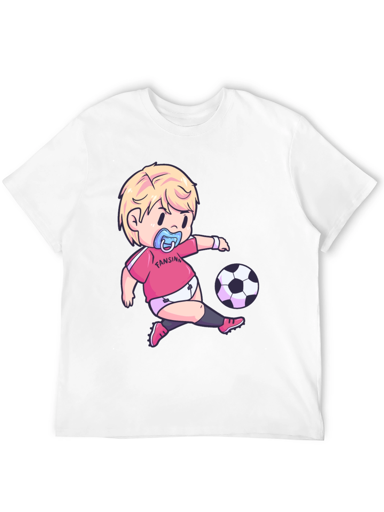 Funny Baby Soccer Player Graphic T-Shirt
