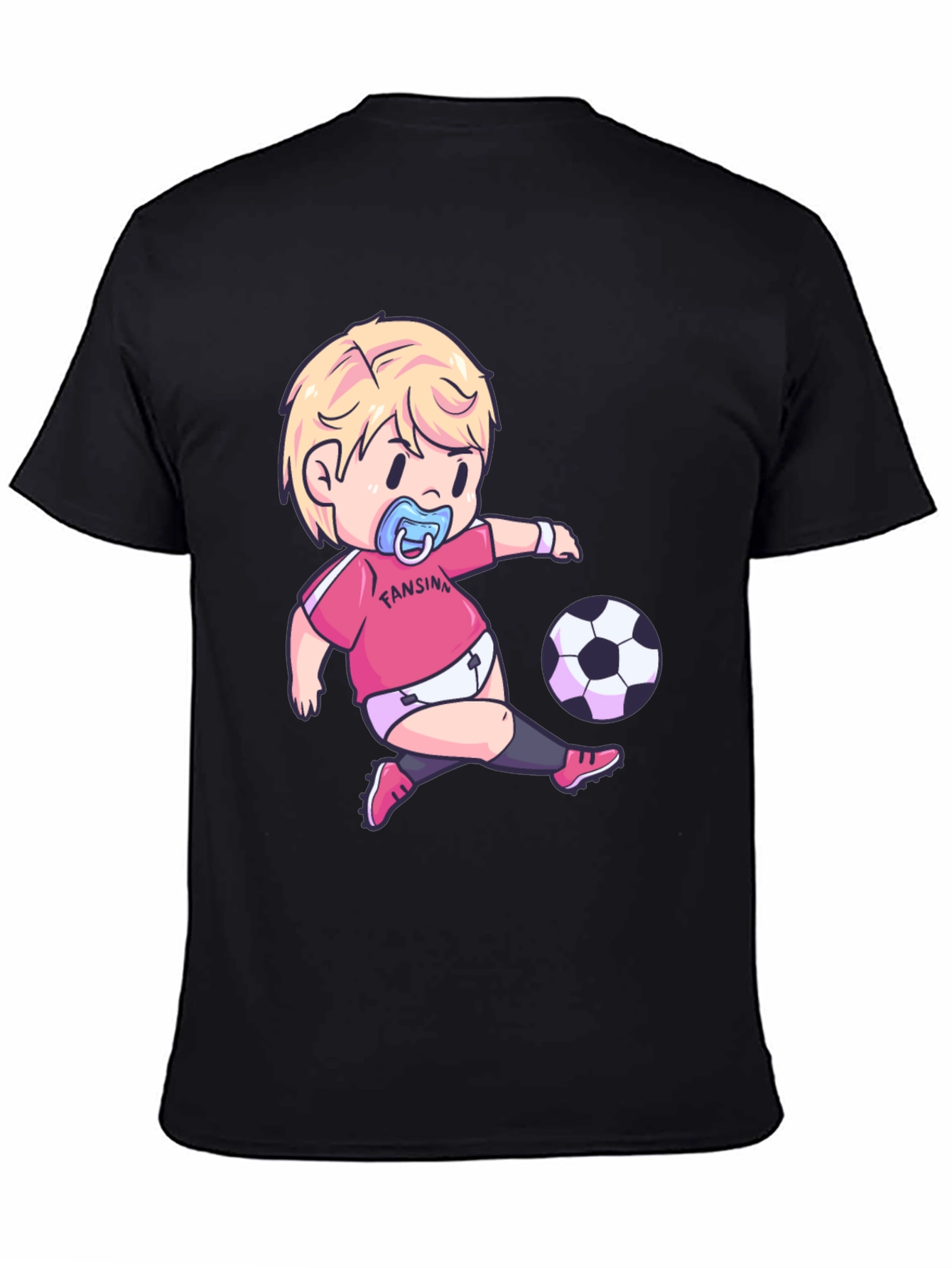 Funny Baby Soccer Player Graphic T-Shirt