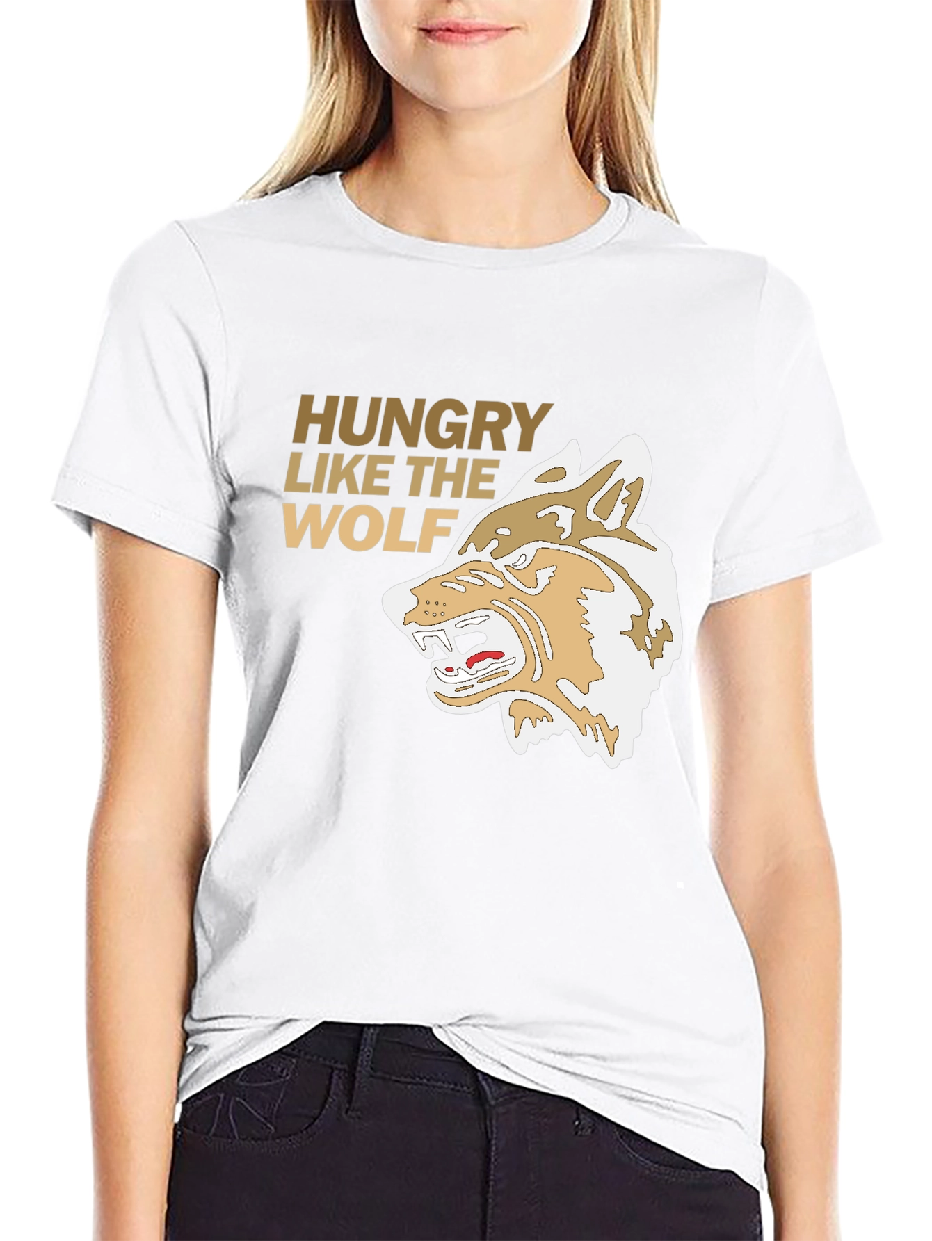 Hungry Like the Wolf Graphic Tee - Black