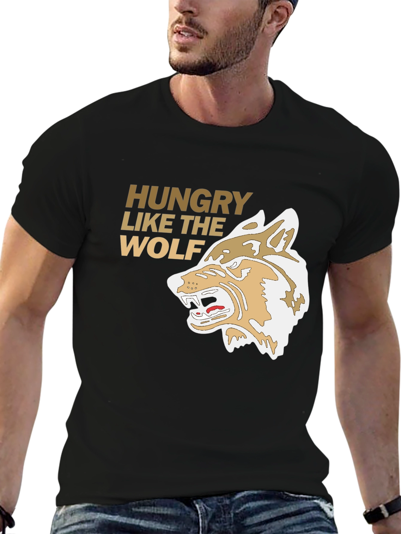 Hungry Like the Wolf Graphic Tee - Black