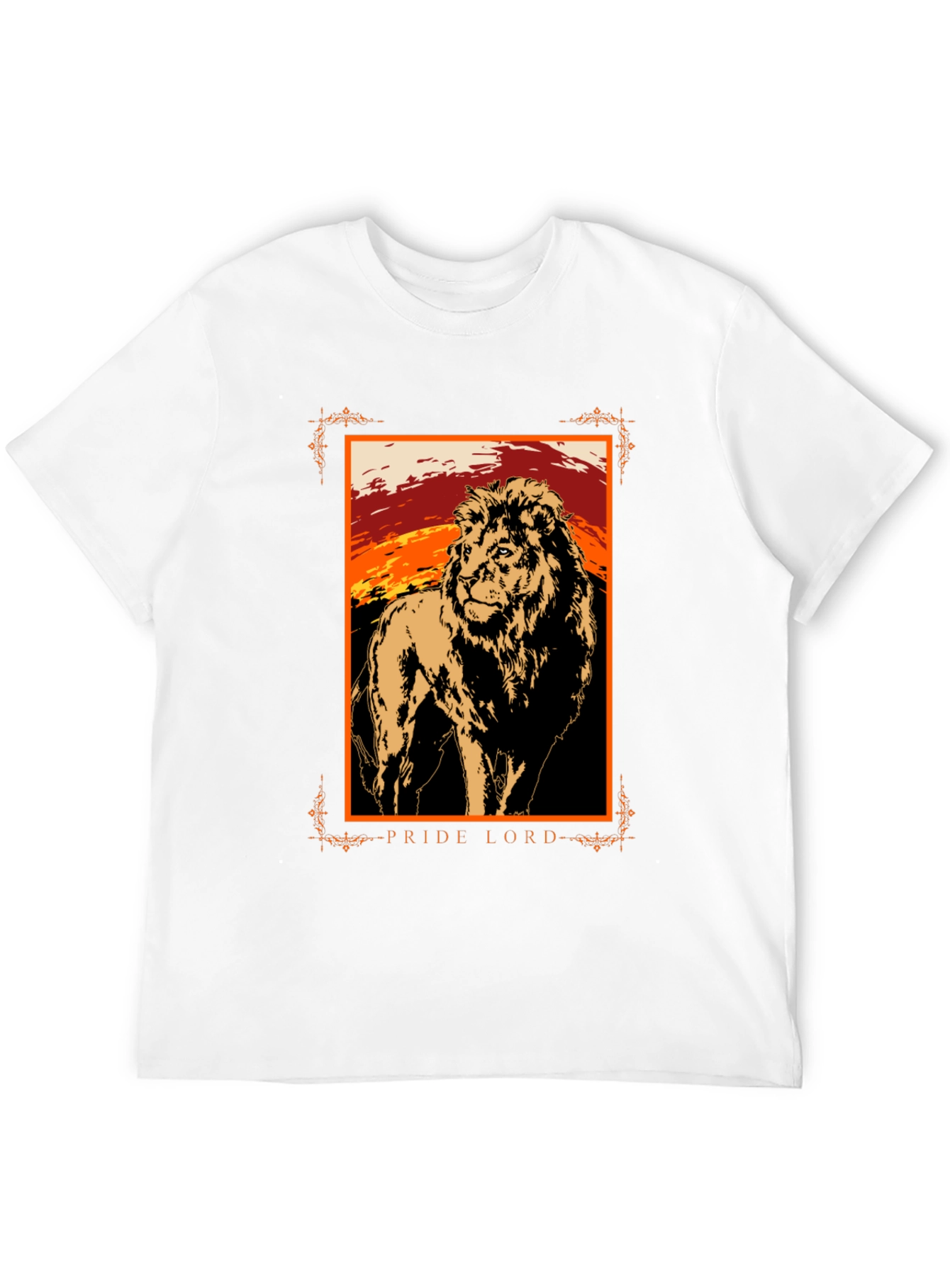 Pride Lord Lion Graphic T-Shirt - Black