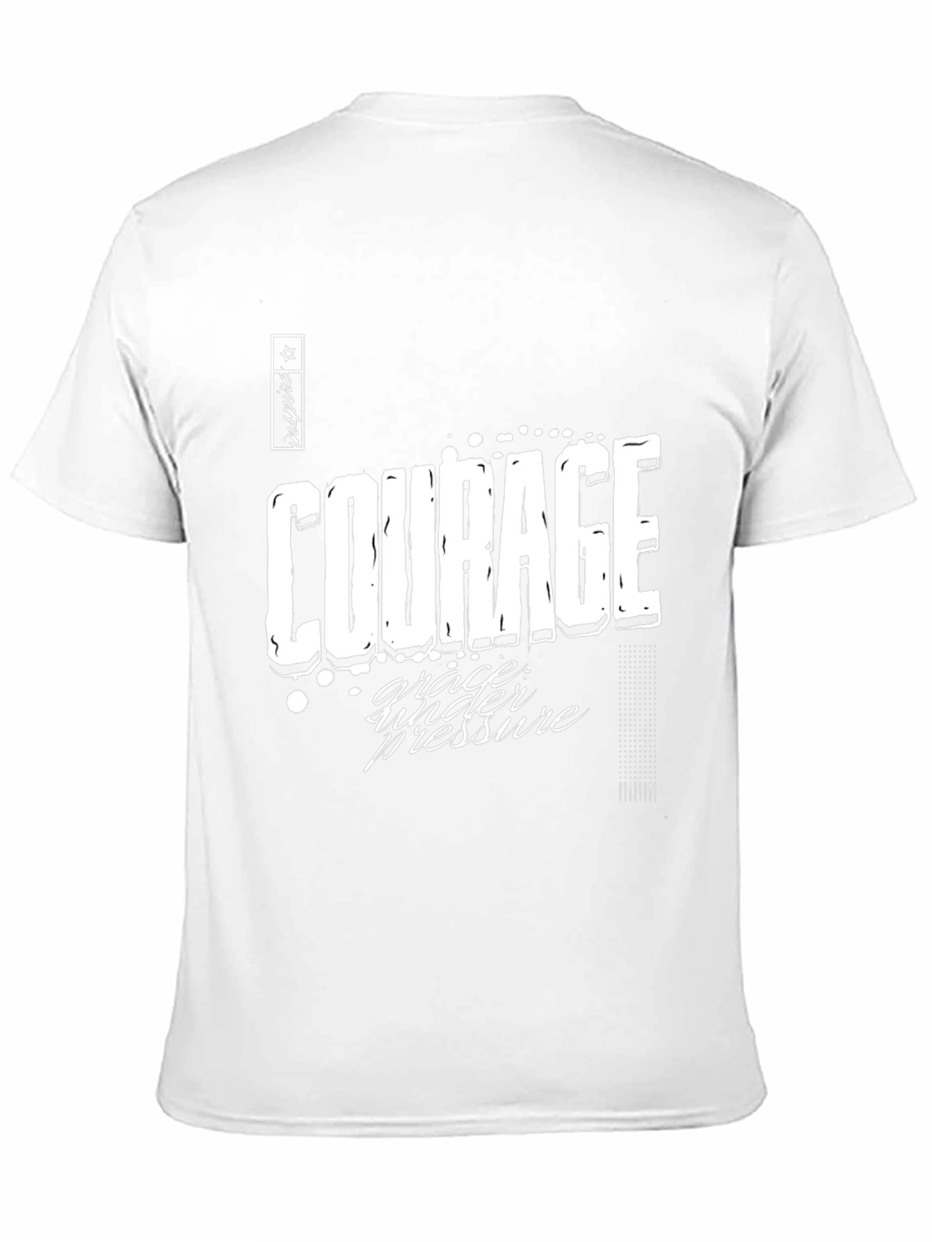 Courage & Grace Graphic Tee - Black Casual T-Shirt