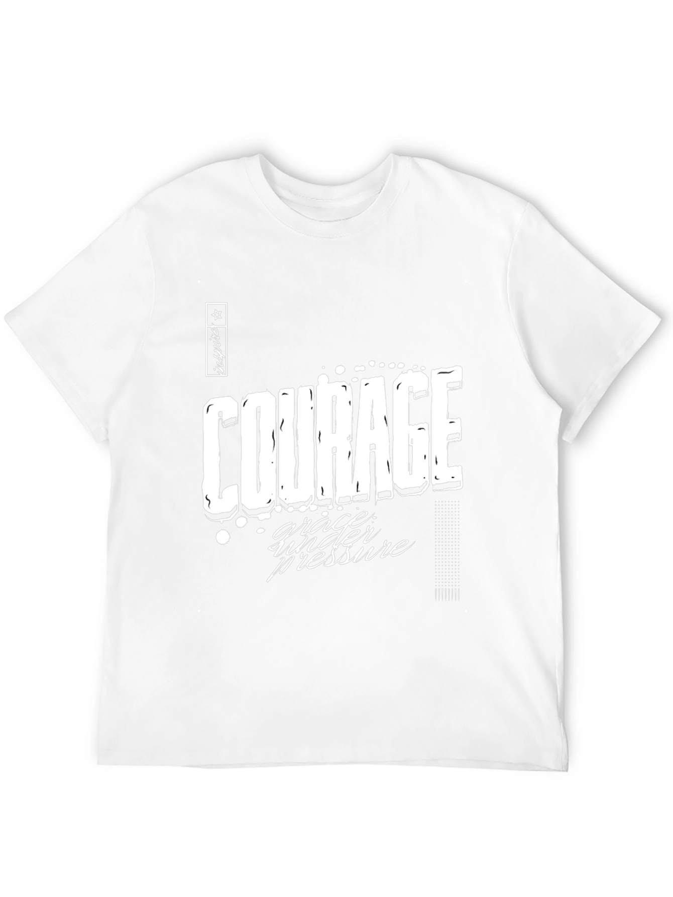 Courage & Grace Graphic Tee - Black Casual T-Shirt