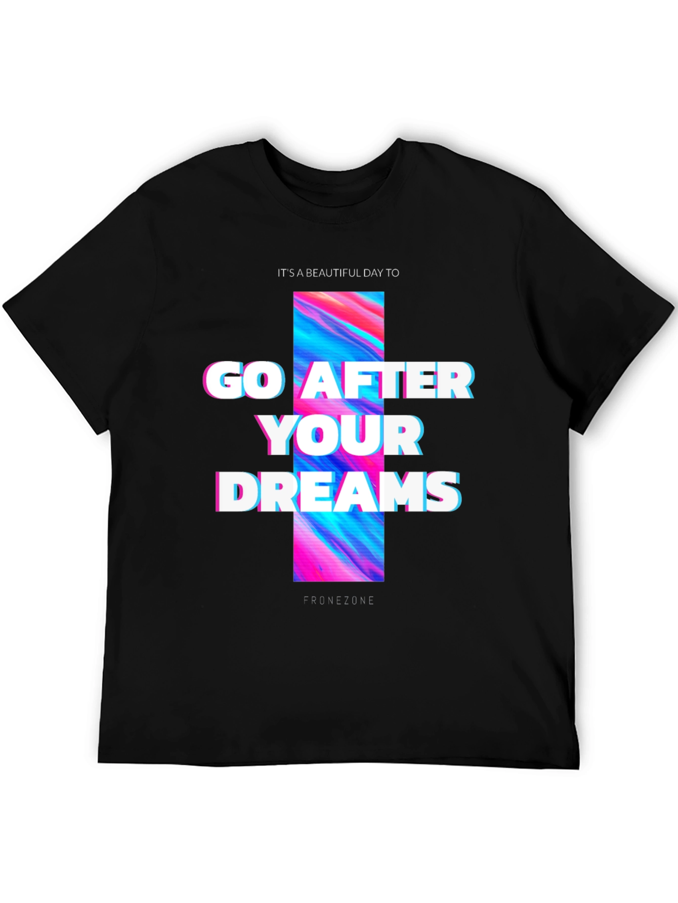 Go After Your Dreams Black Graphic Tee