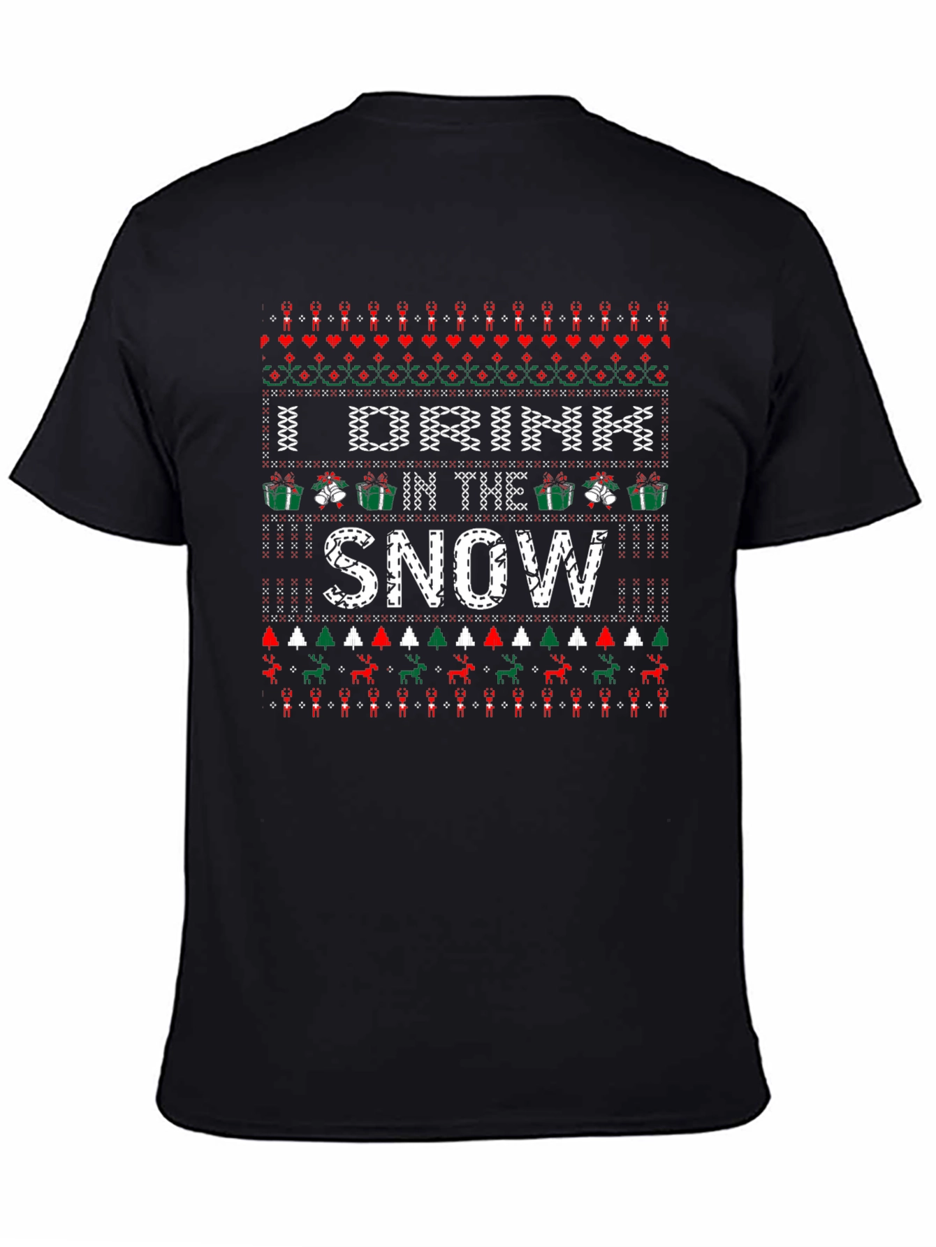 I Drink In The Snow Christmas Graphic Tee