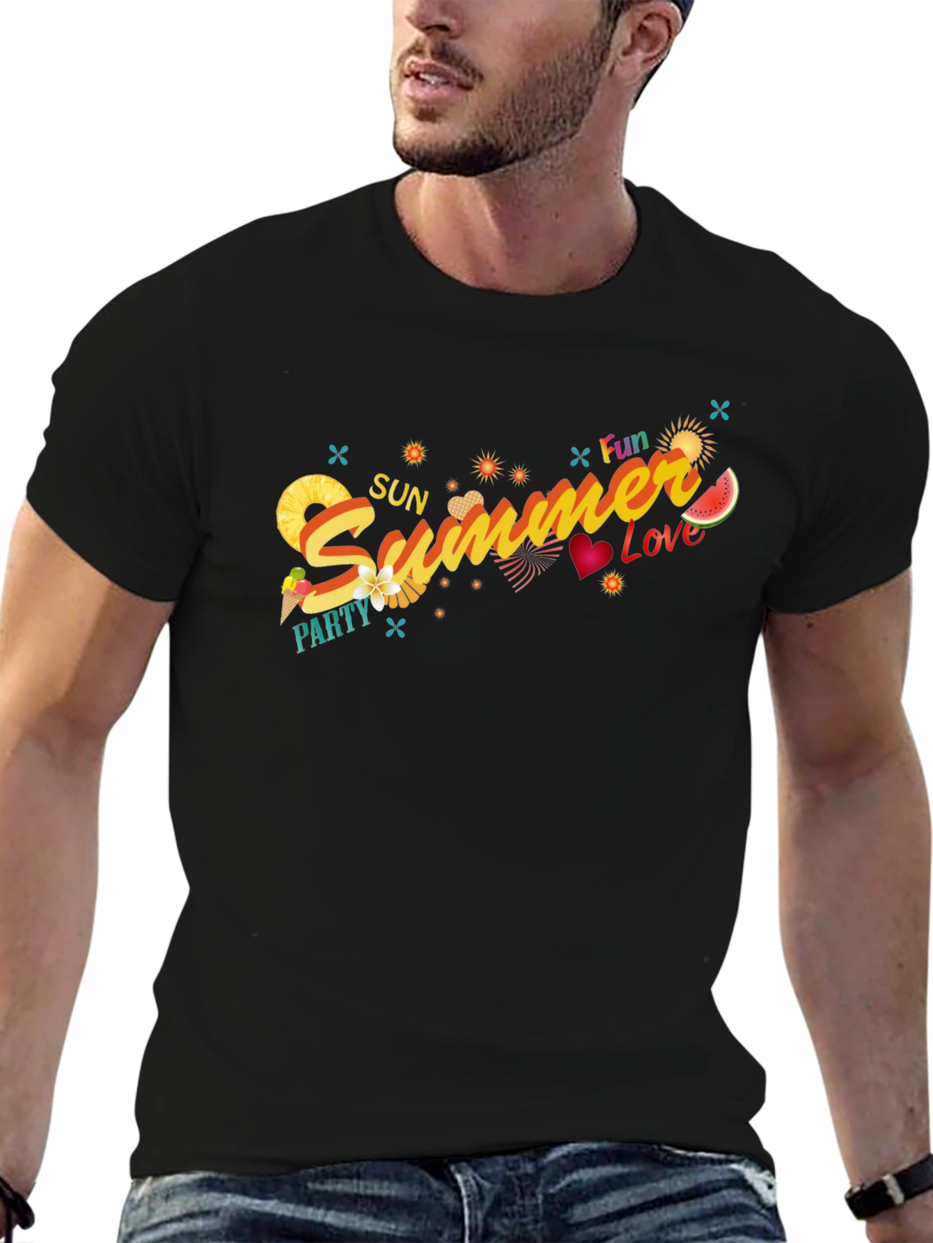 Summer Sun Party T-Shirt Fun Love Graphic Tee