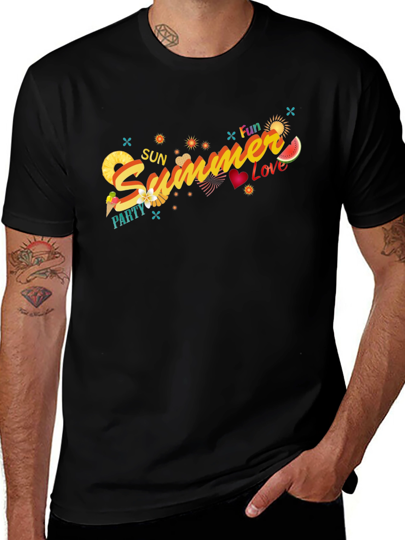 Summer Sun Party T-Shirt Fun Love Graphic Tee