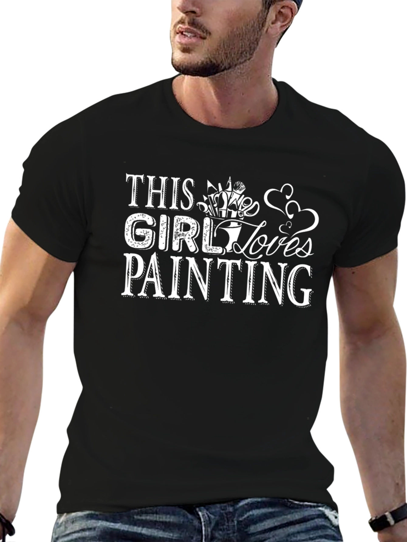 This Girl Loves Painting Graphic T-Shirt