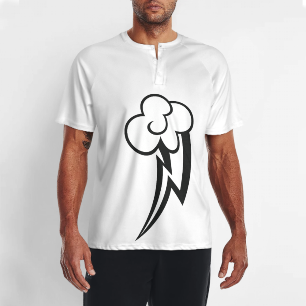 Minimal Lightning Cloud Graphic Tee, Retro Cartoon Streetwear Shirt, Monochrome Bolt Design T-Shirt, Aesthetic Urban Fashion Top(z750)