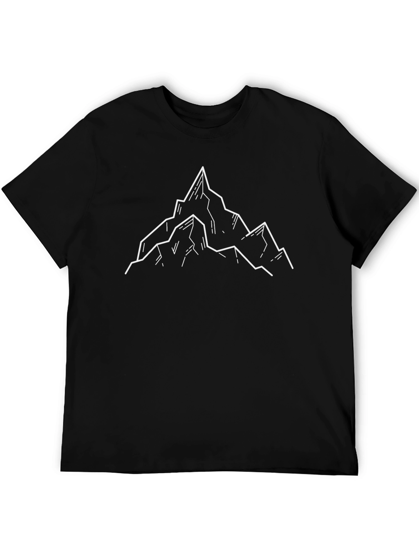Mountain Peak Graphic Tee - Black