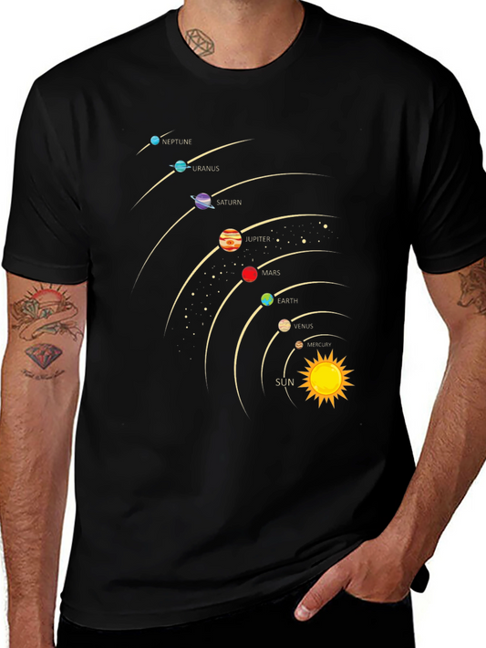 Solar System Planets Graphic T-Shirt