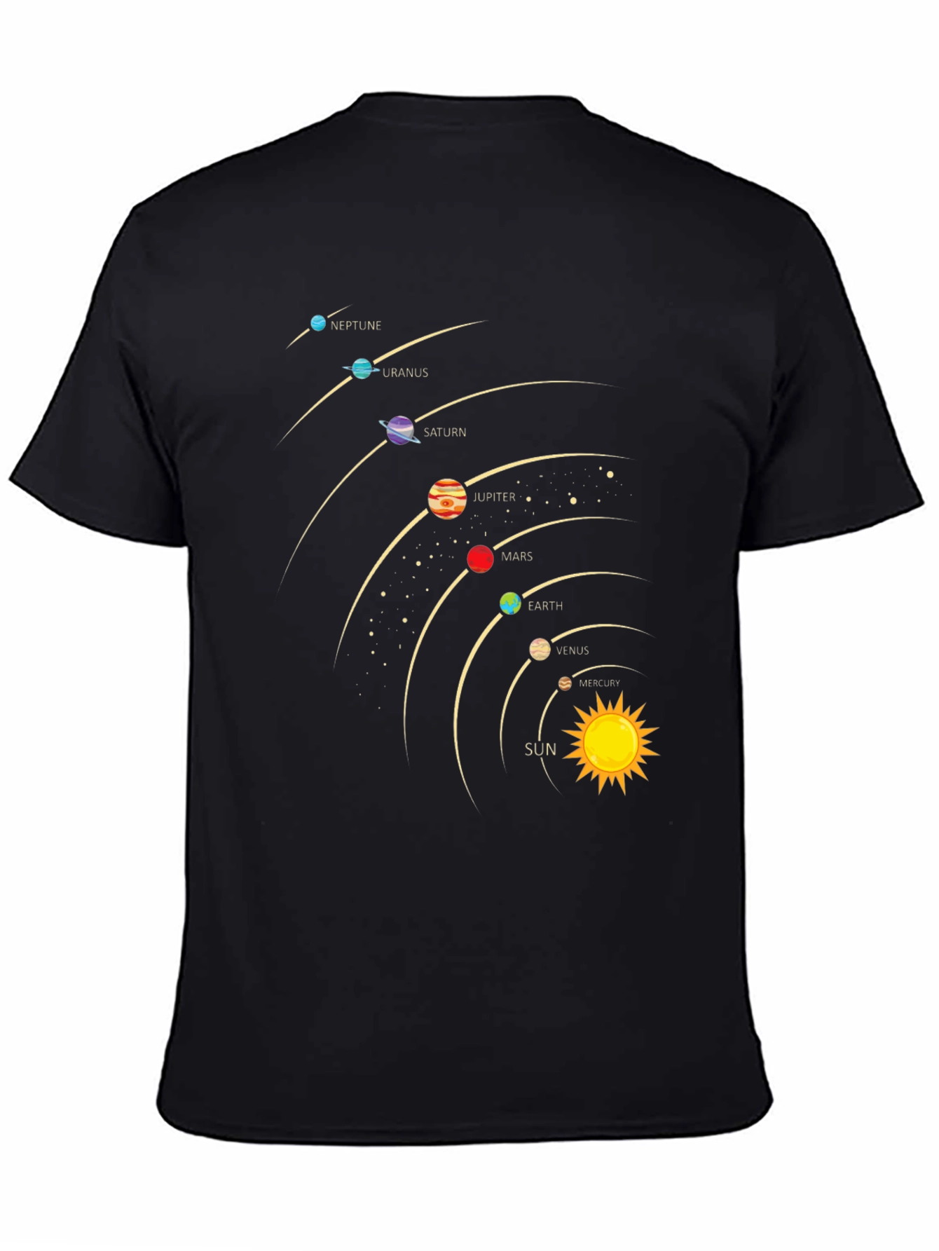 Solar System Planets Graphic T-Shirt
