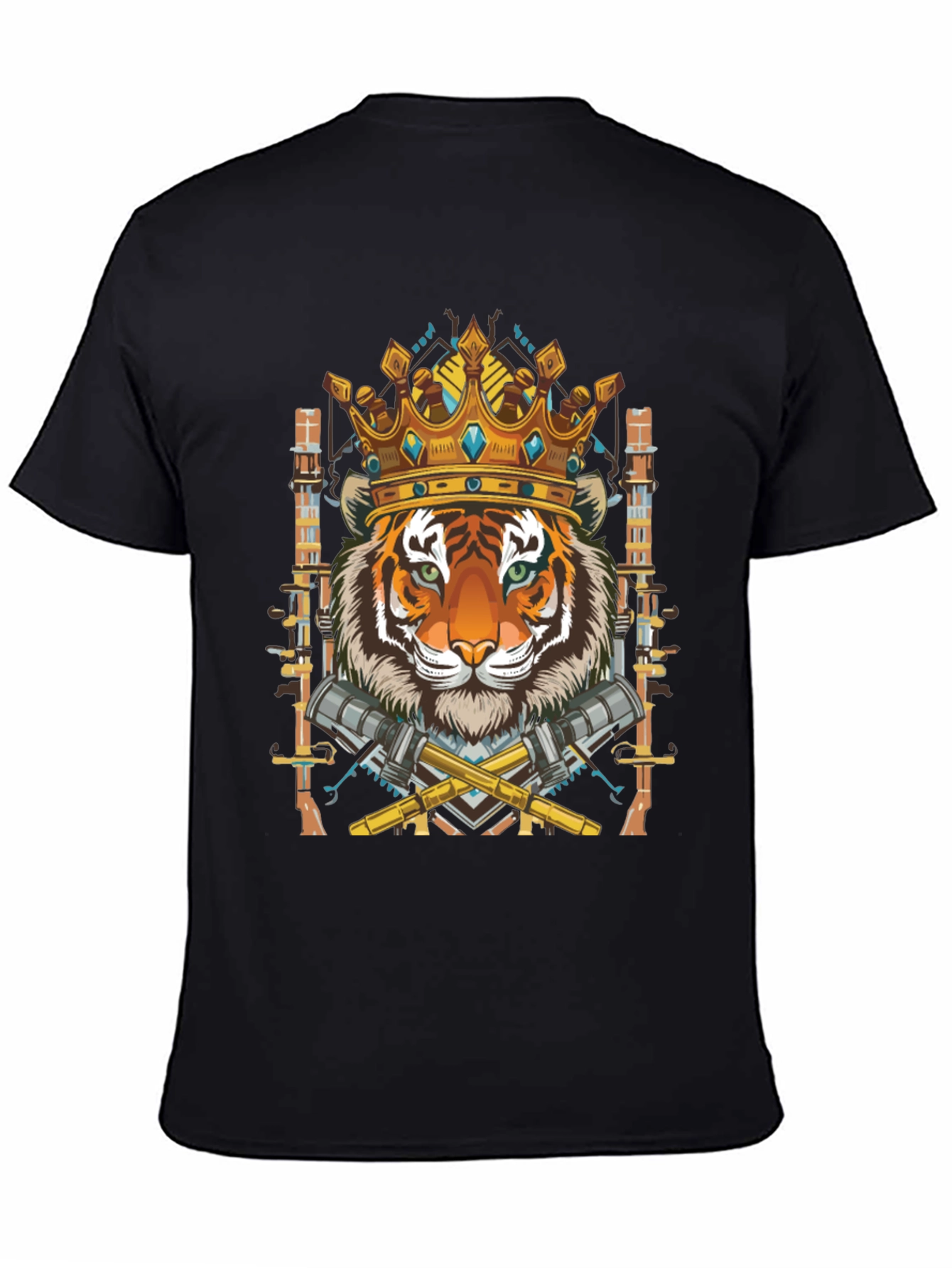Tiger King Graphic Tee - Mens Black T-Shirt