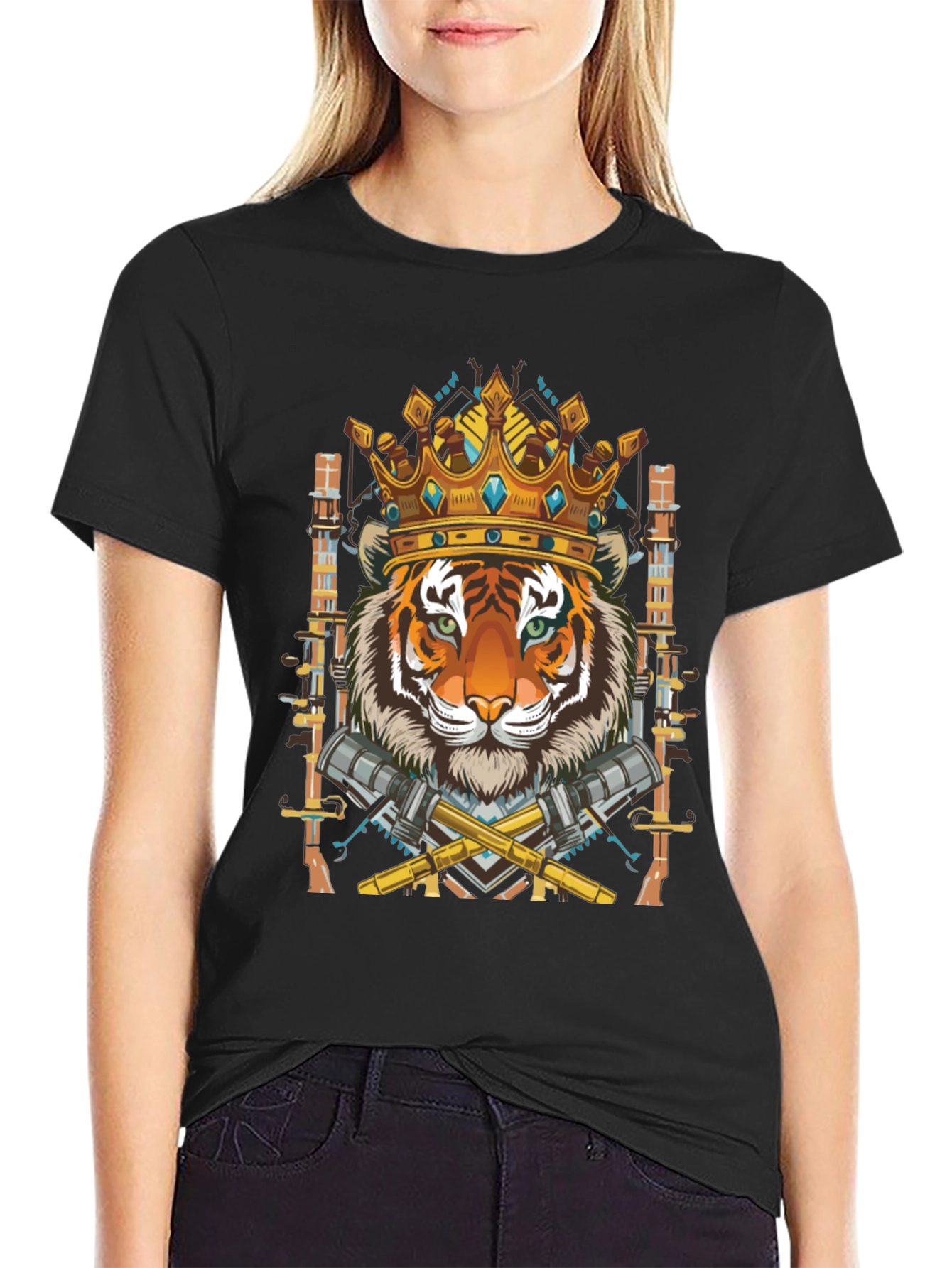 Tiger King Graphic Tee - Mens Black T-Shirt