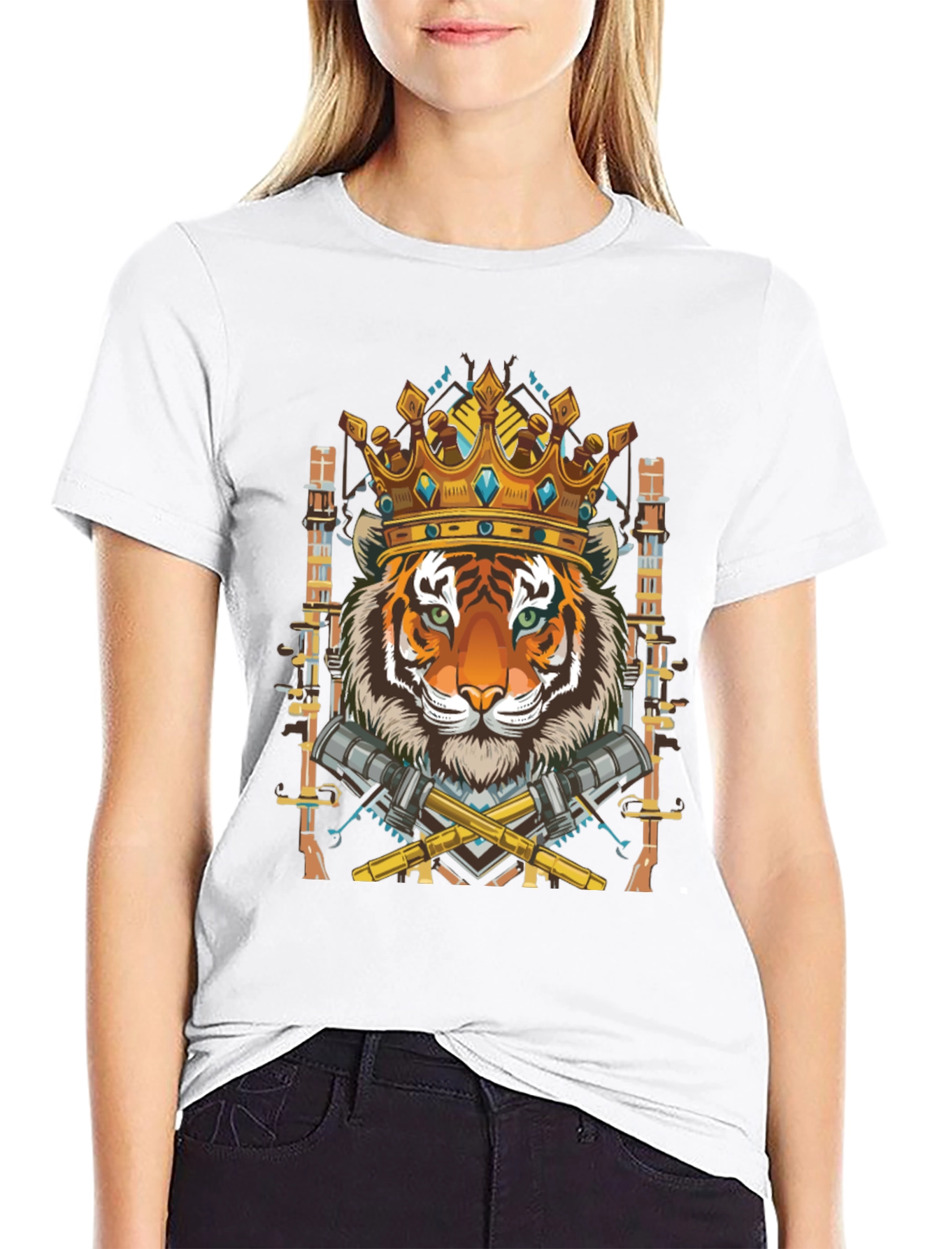 Tiger King Graphic Tee - Mens Black T-Shirt