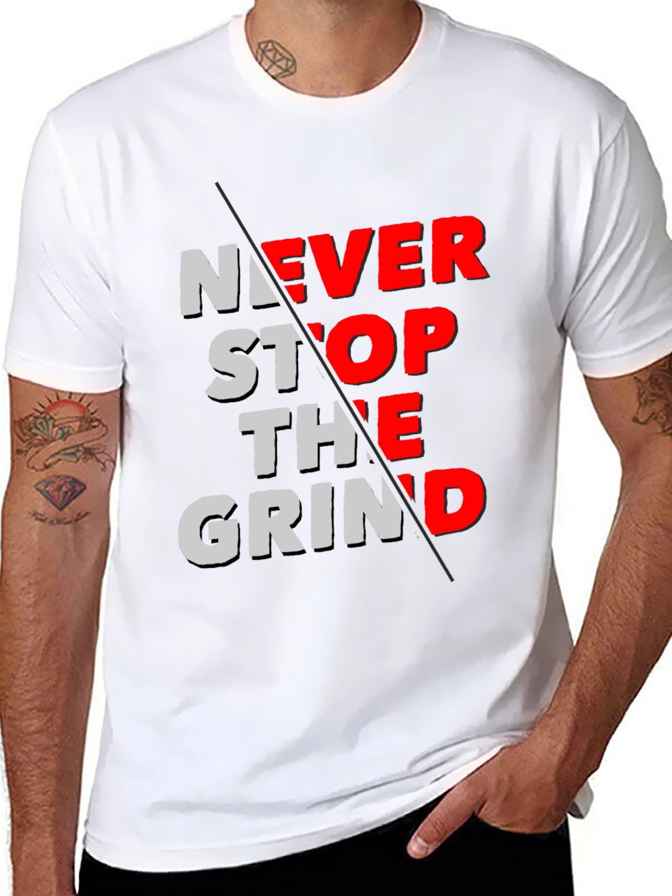 Never Stop The Grind Graphic Tee