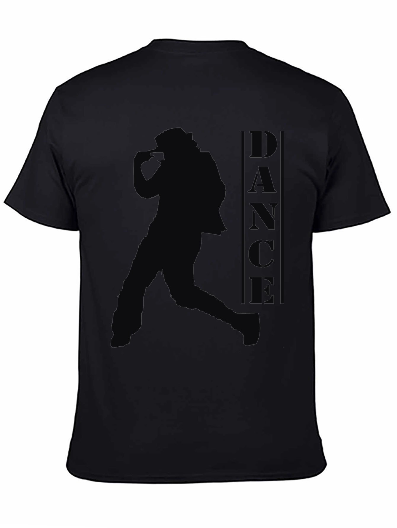 Black Dance Silhouette Graphic T-Shirt