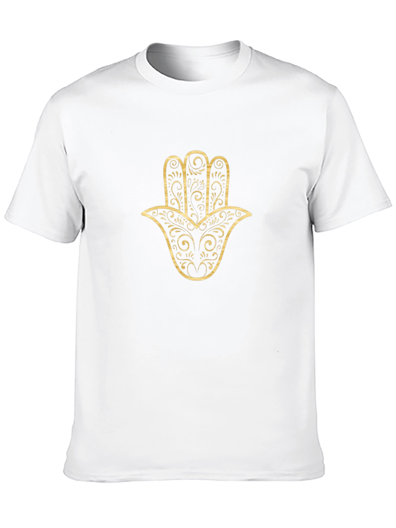 Hamsa Hand Graphic Tee - Stylish Black T-Shirt